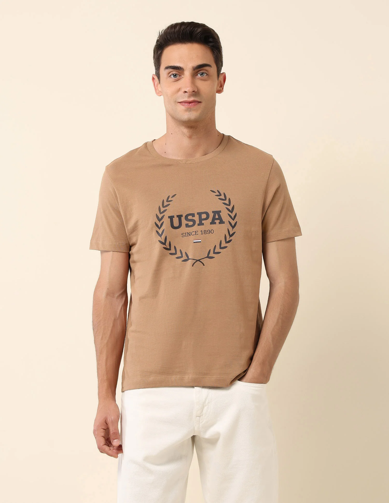Brand Printed Pure Cotton T-Shirt - Image 6