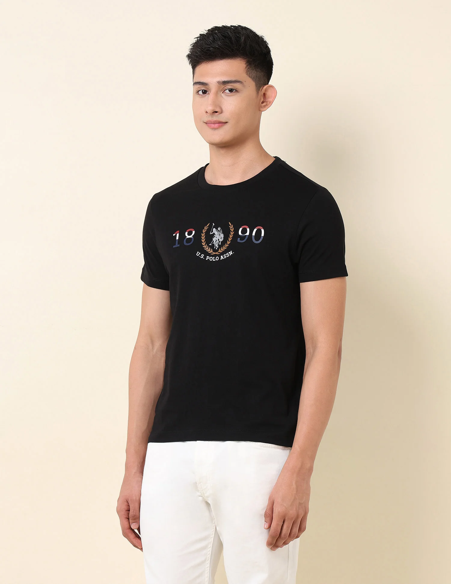 Brand Printed Pure Cotton T-Shirt - Image 4