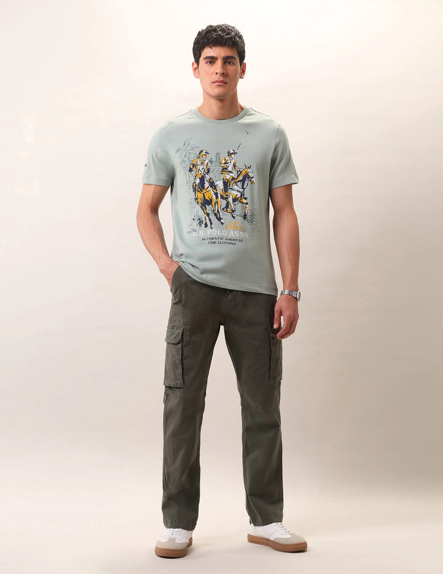 Brand Printed Pure Cotton T-Shirt - Image 3
