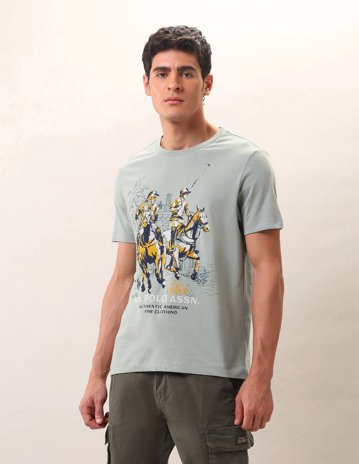 Brand Printed Pure Cotton T-Shirt - Image 4