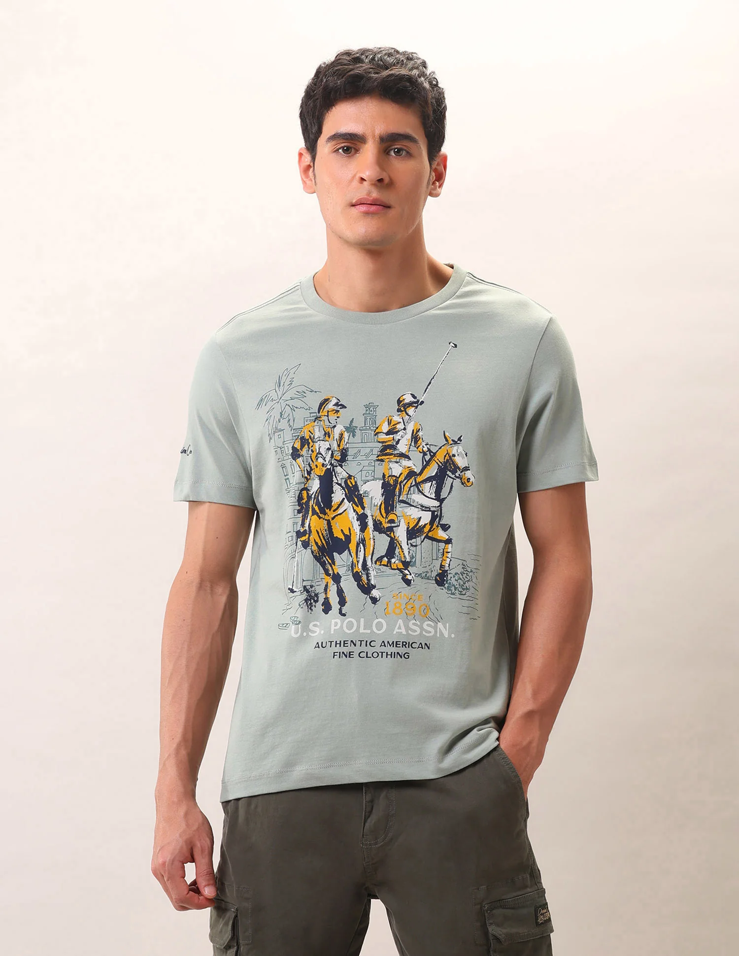 Brand Printed Pure Cotton T-Shirt - Image 6