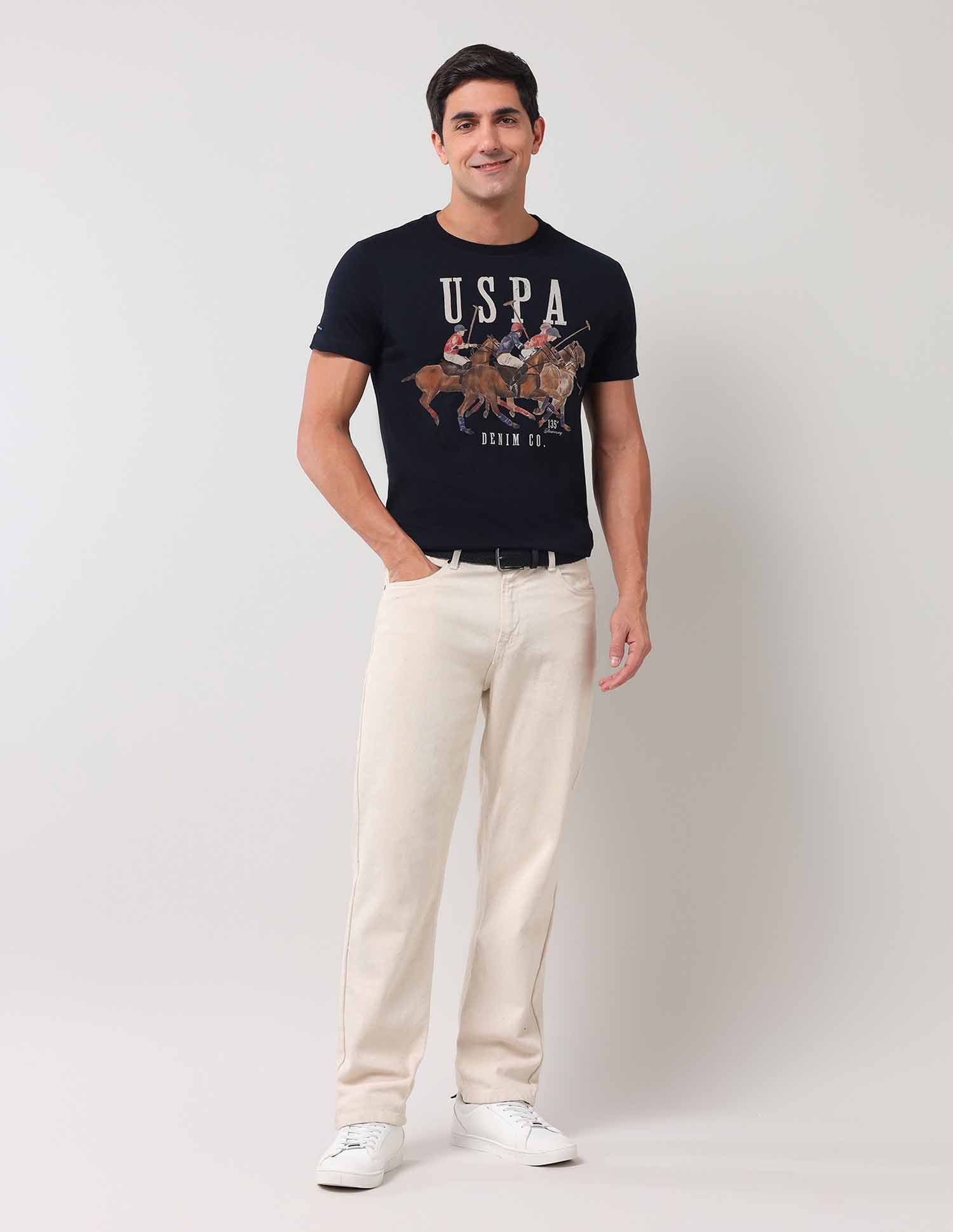 Brand Printed Pure Cotton T-Shirt - Image 3