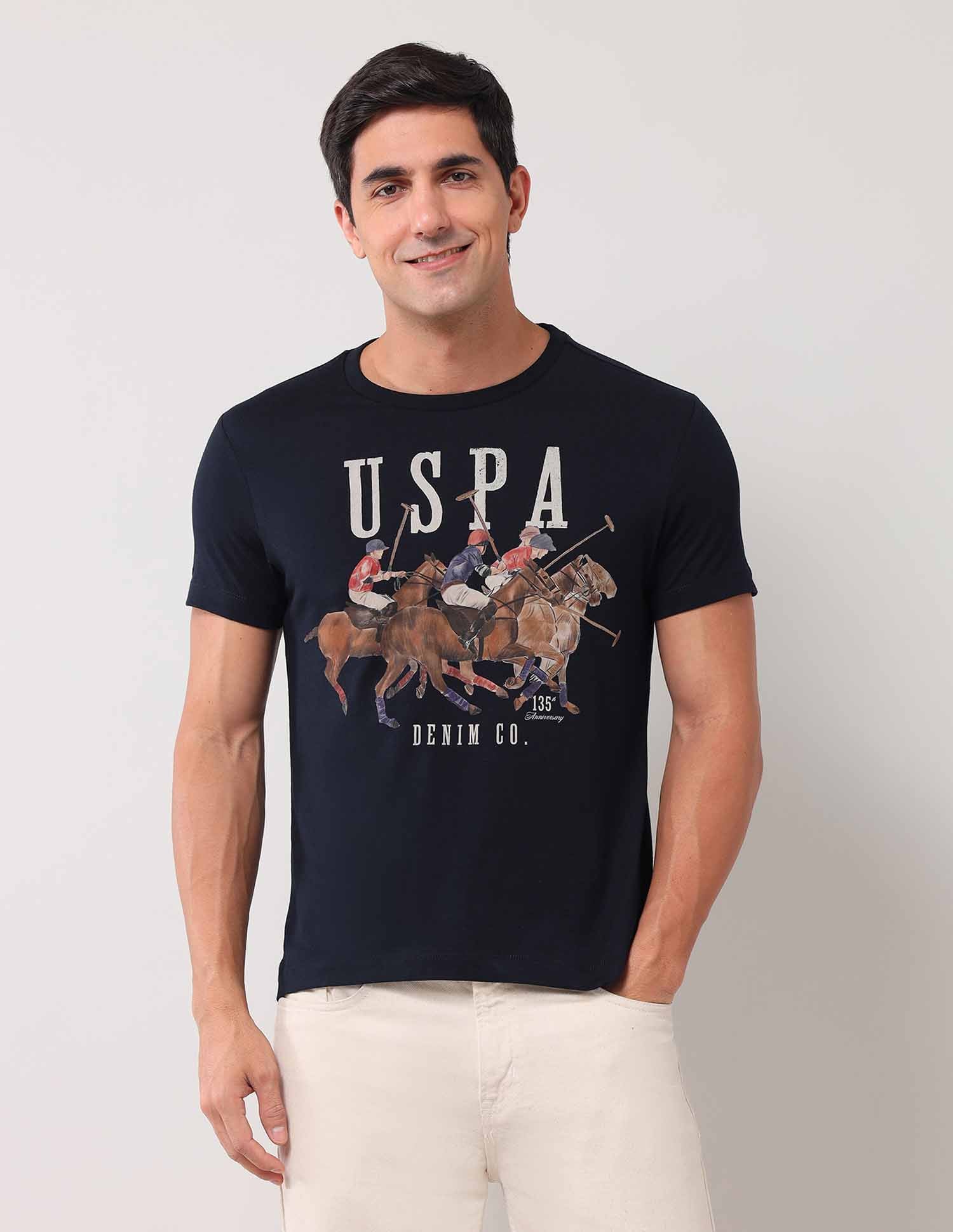 Brand Printed Pure Cotton T-Shirt - Image 6