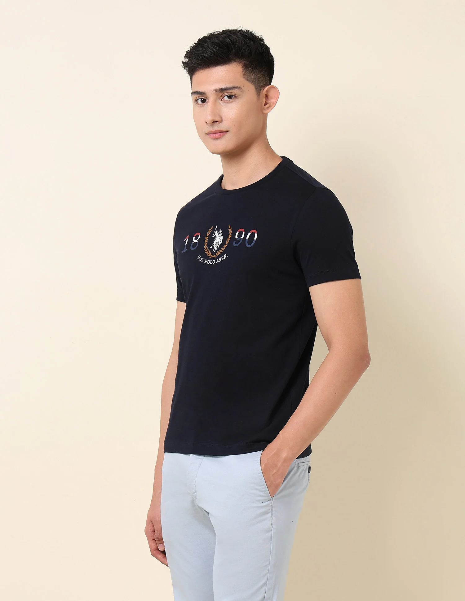Brand Printed Pure Cotton T-Shirt - Image 4