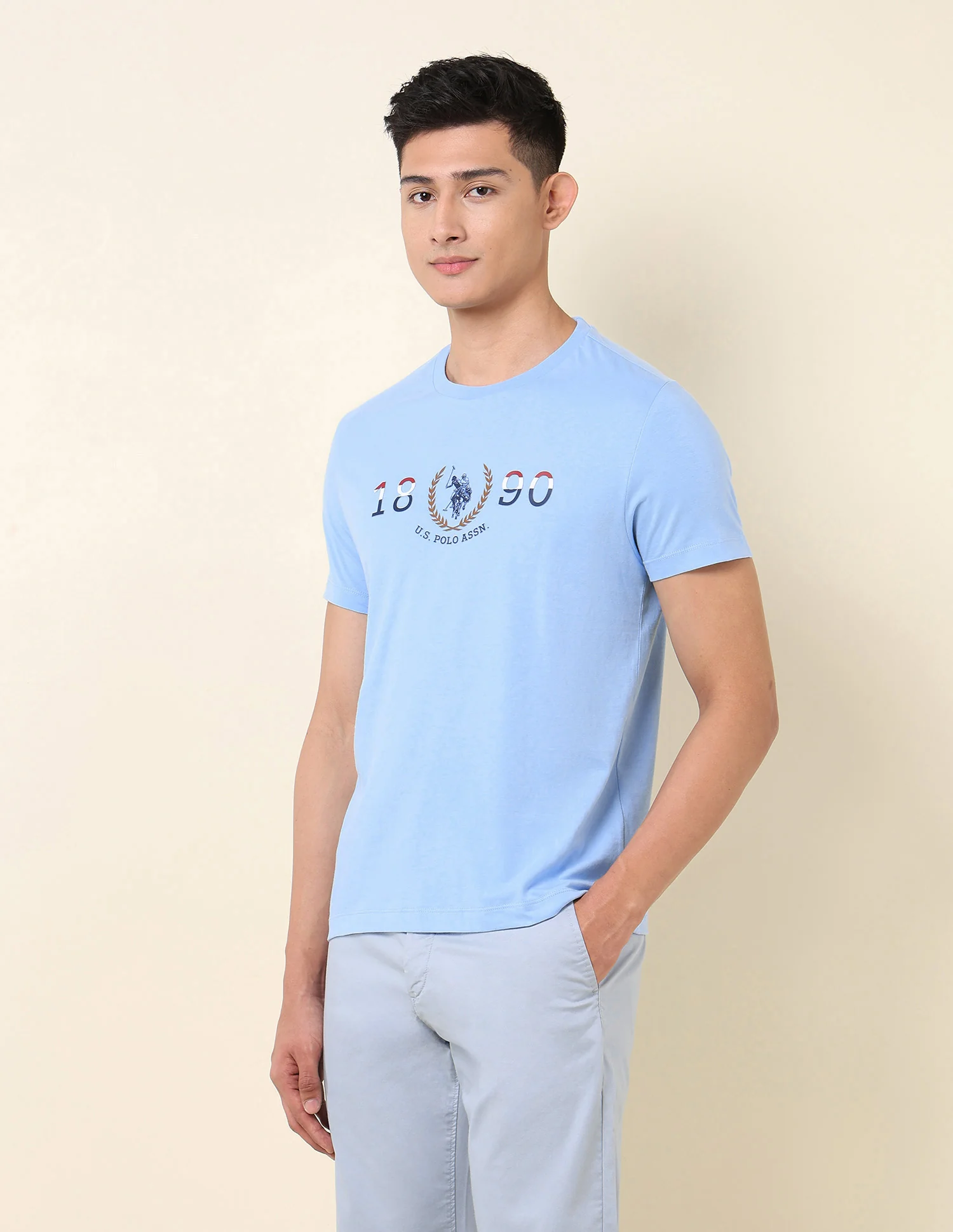 Brand Printed Pure Cotton T-Shirt - Image 4
