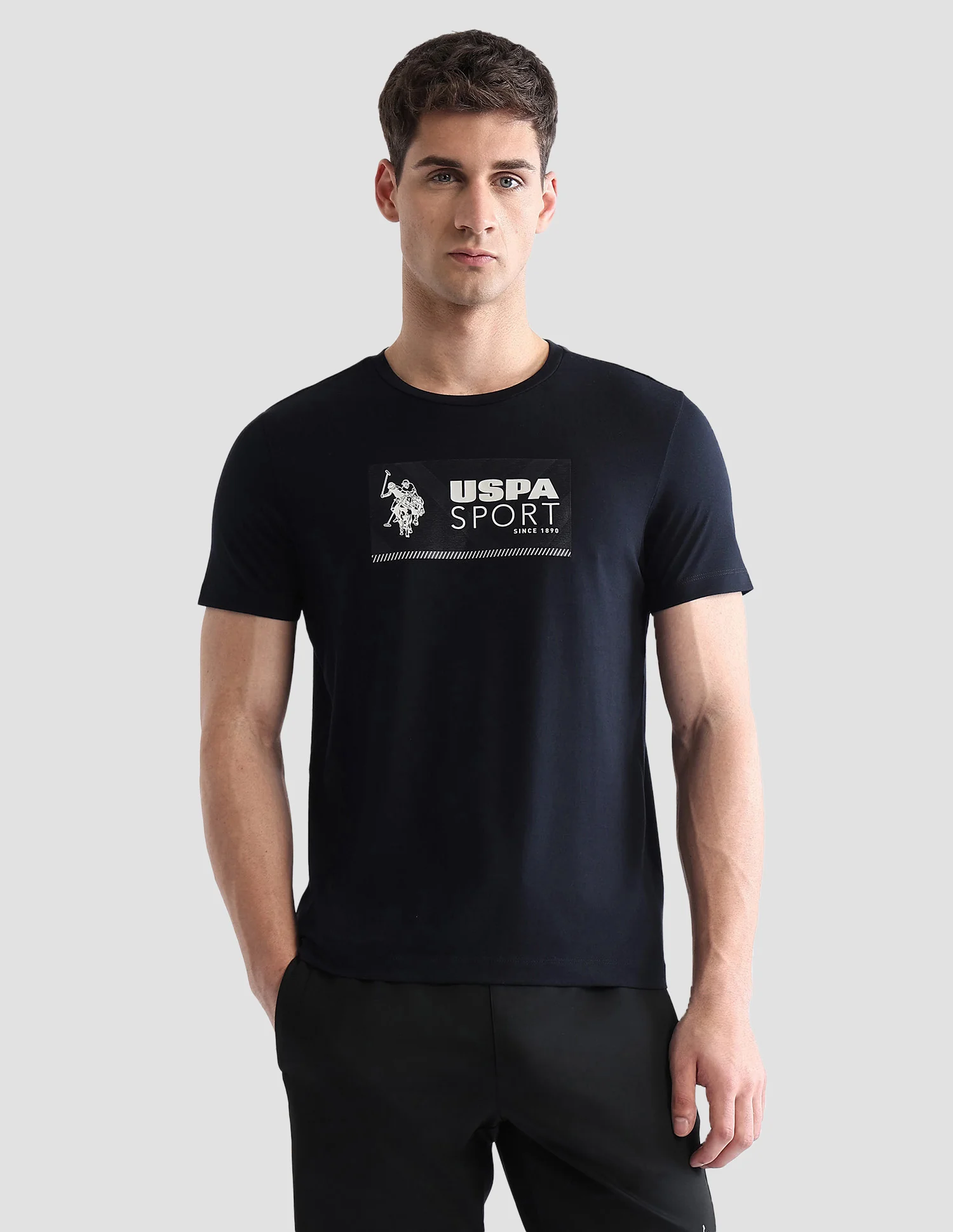 Brand Printed Regular Fit Active T-Shirt - Image 6