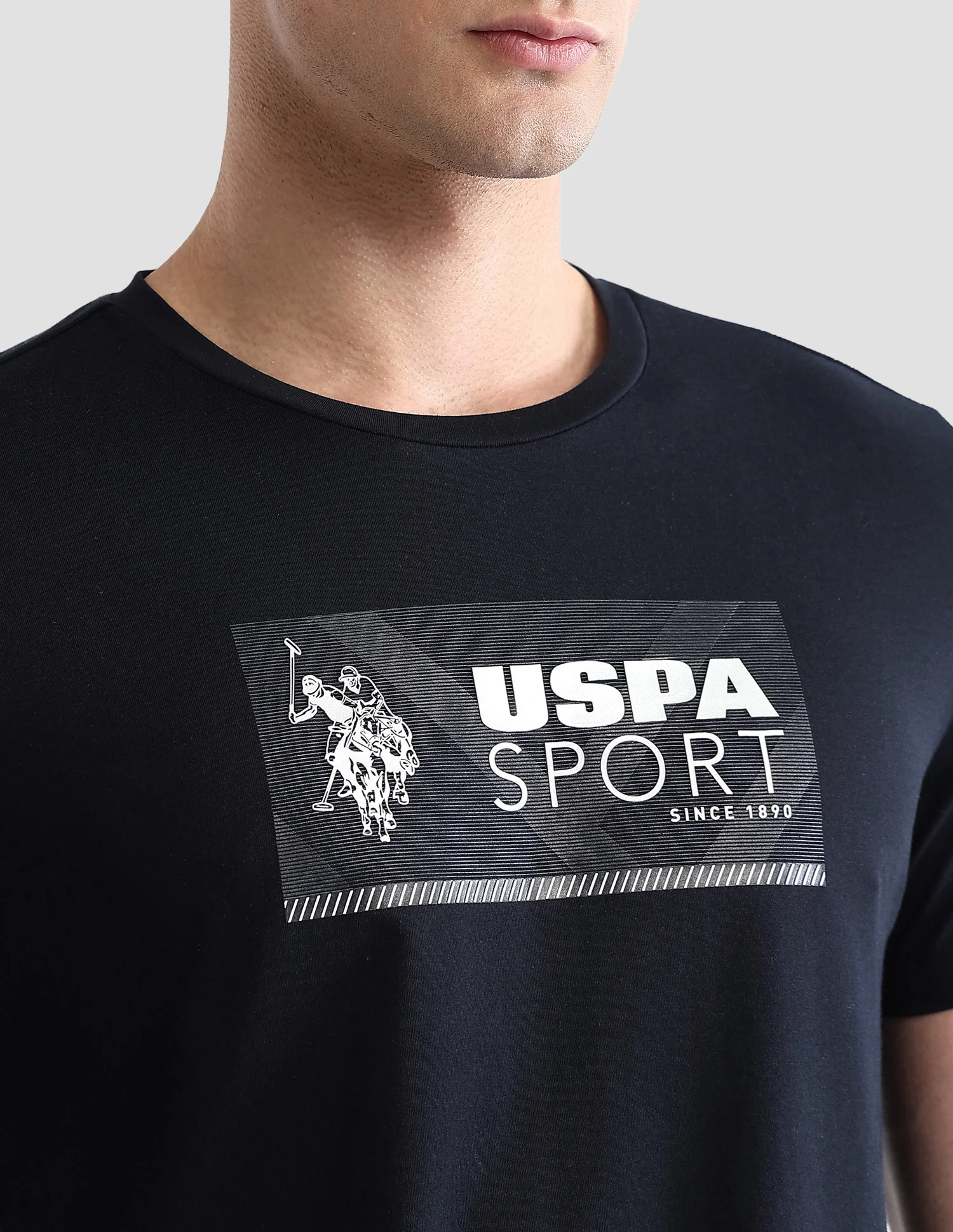 Brand Printed Regular Fit Active T-Shirt - Image 7