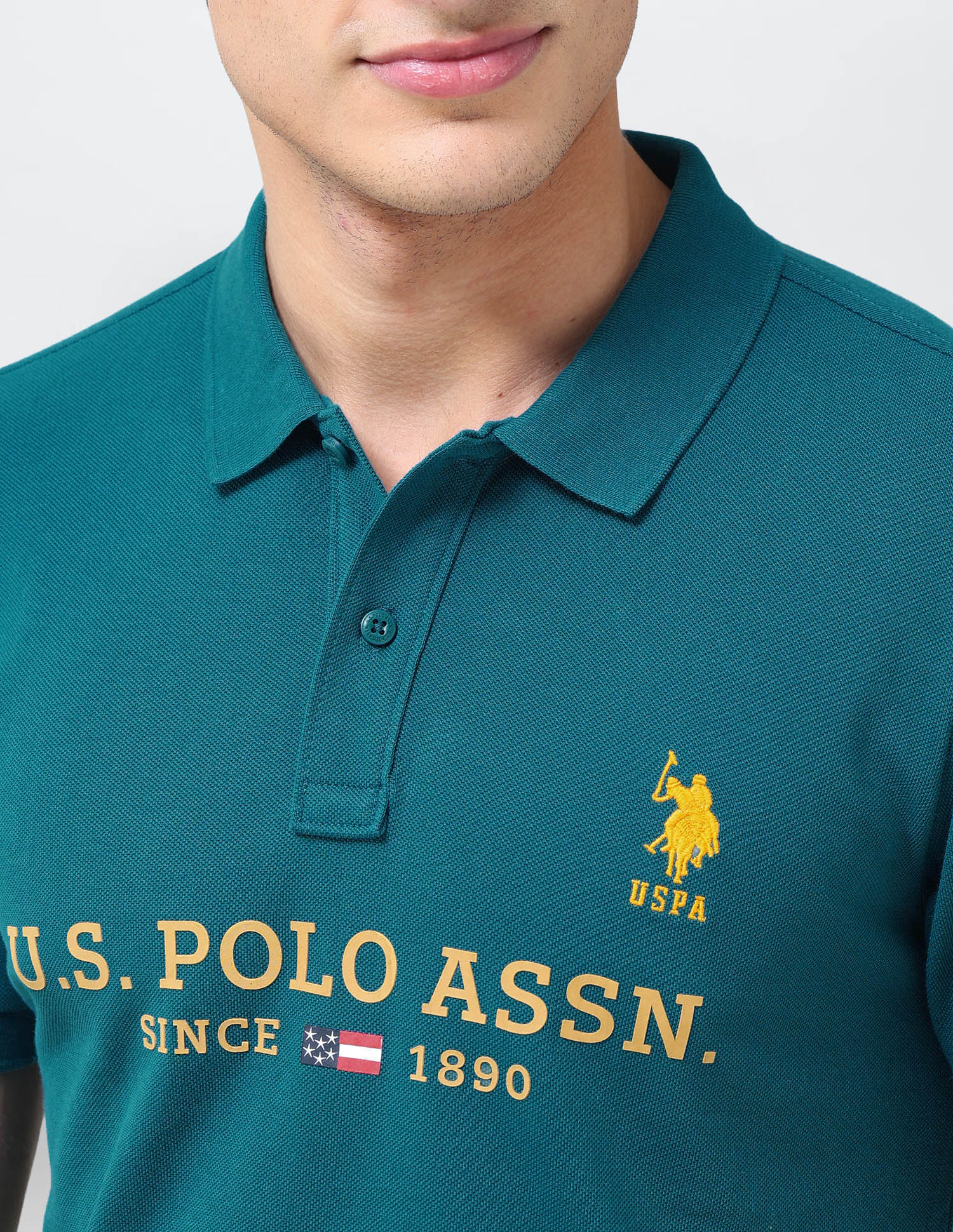 Brand Printed Regular Fit Polo Shirt - Image 7