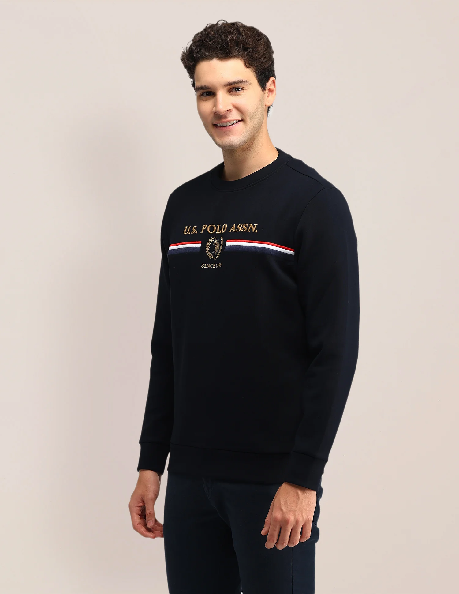 Brand Printed Regular Fit Sweatshirt - Image 4