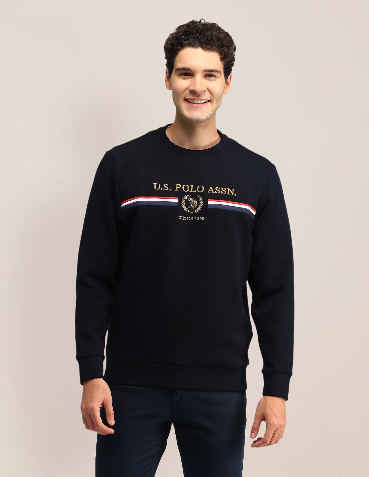 Brand Printed Regular Fit Sweatshirt - Image 6