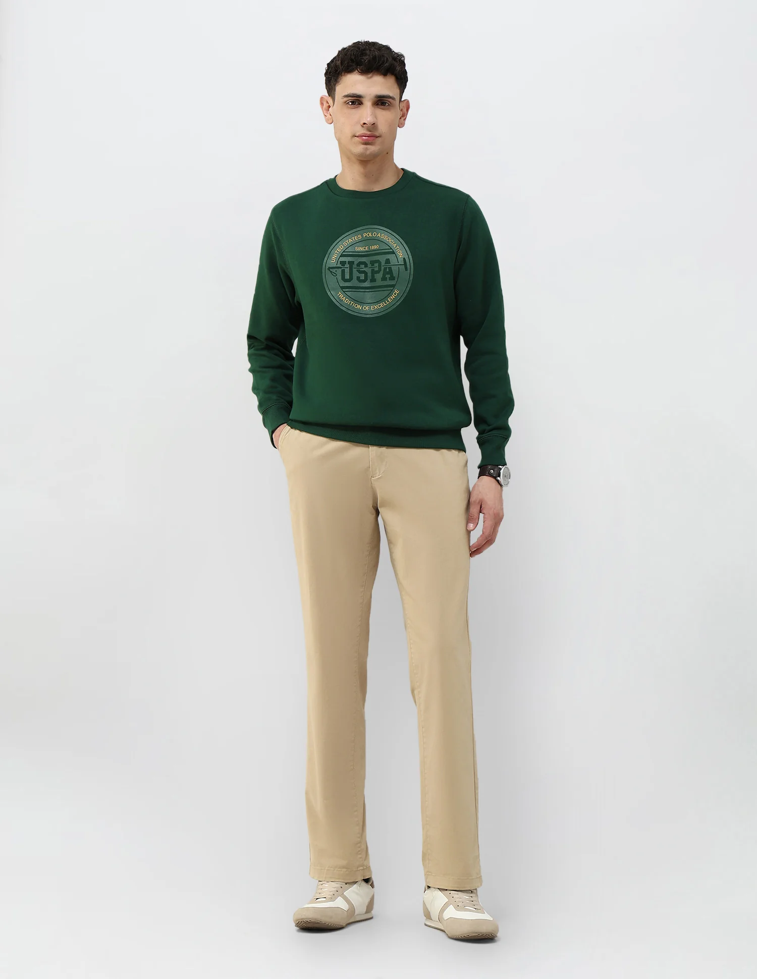 Brand Printed Regular Fit Sweatshirt - Image 3