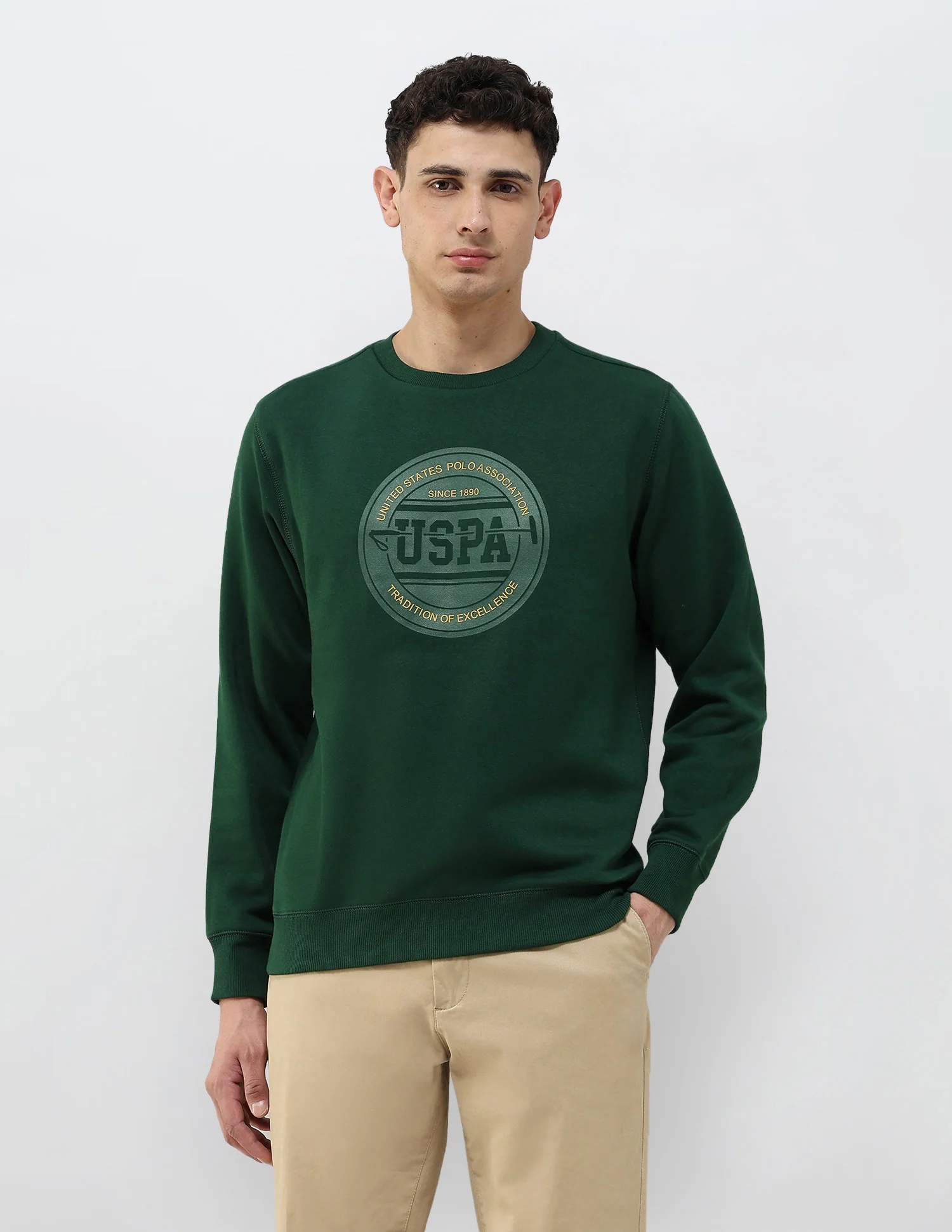 Brand Printed Regular Fit Sweatshirt - Image 6