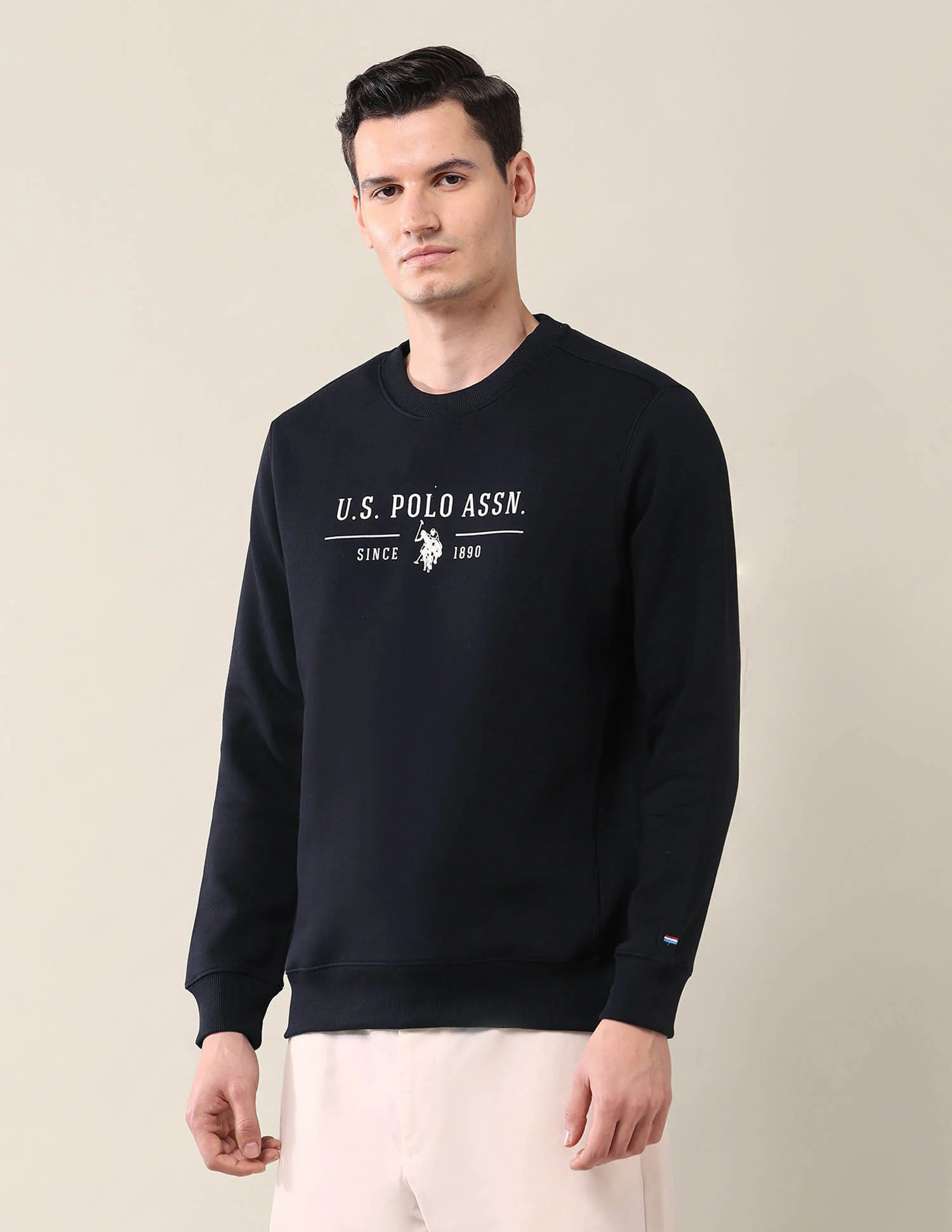 Brand Printed Regular Fit Sweatshirt - Image 4
