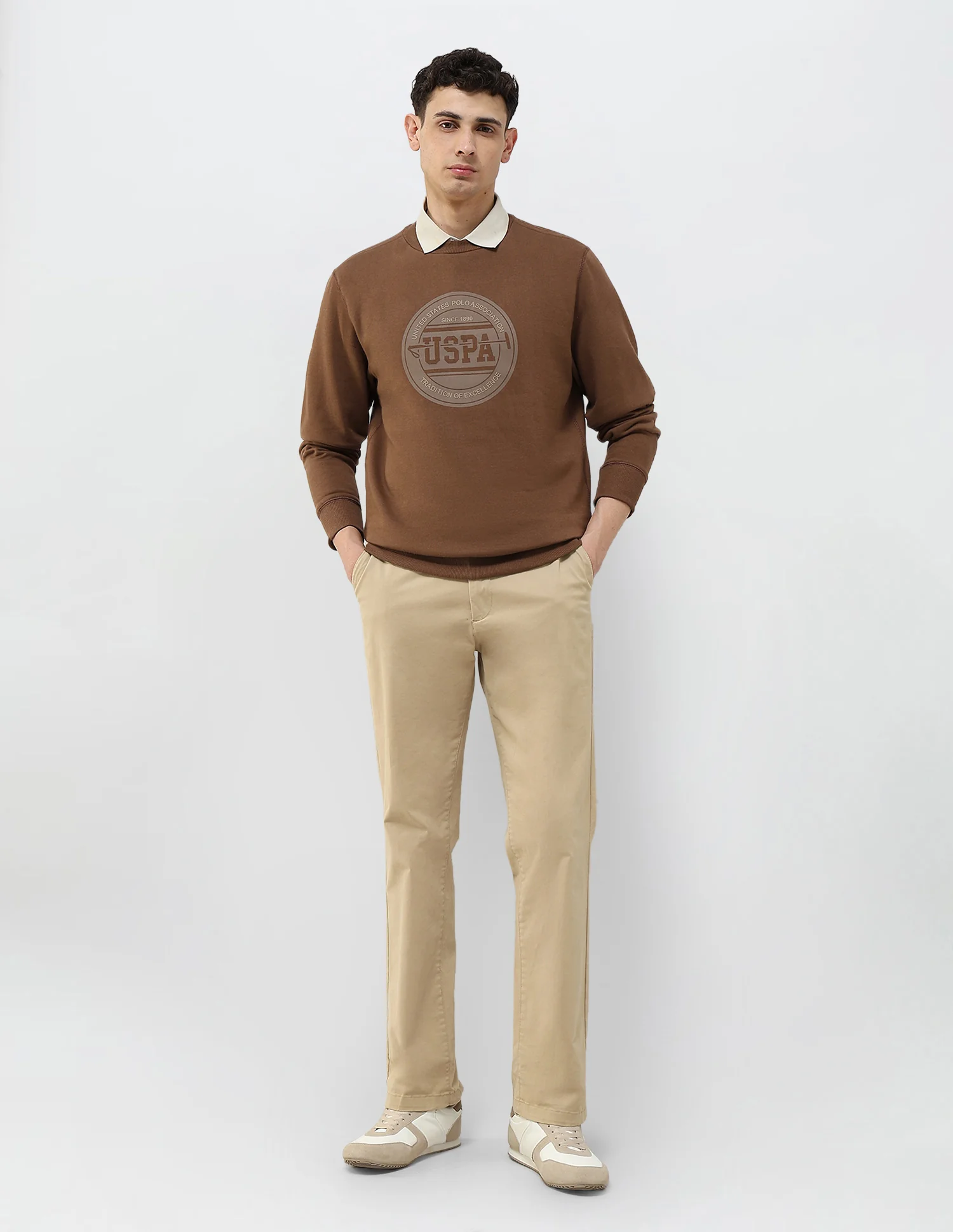 Brand Printed Regular Fit Sweatshirt - Image 3