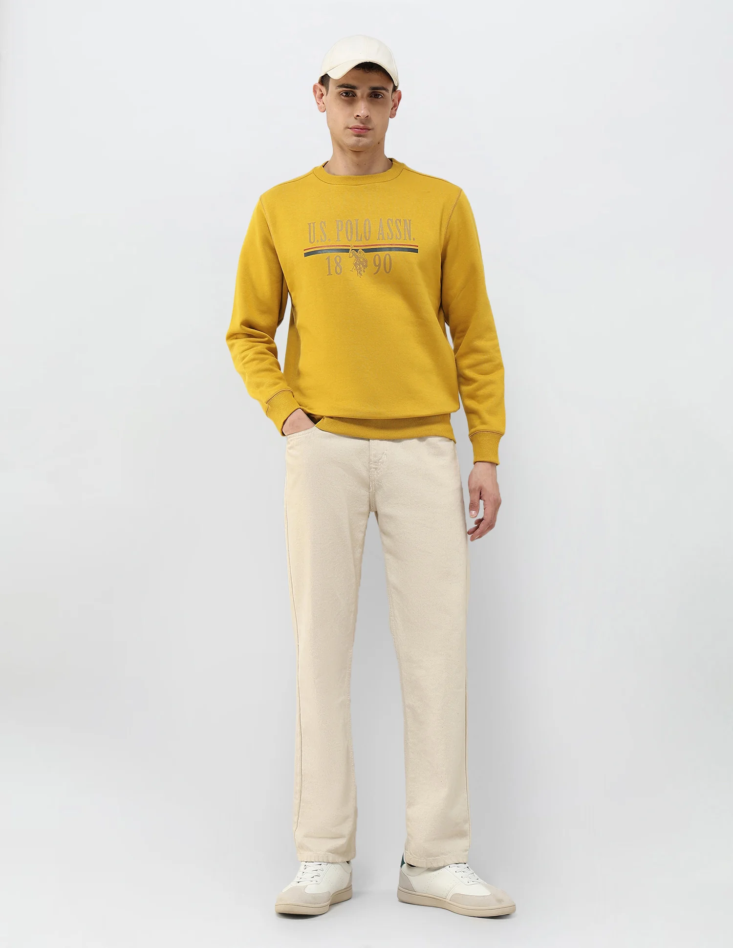 Brand Printed Regular Fit Sweatshirt - Image 3