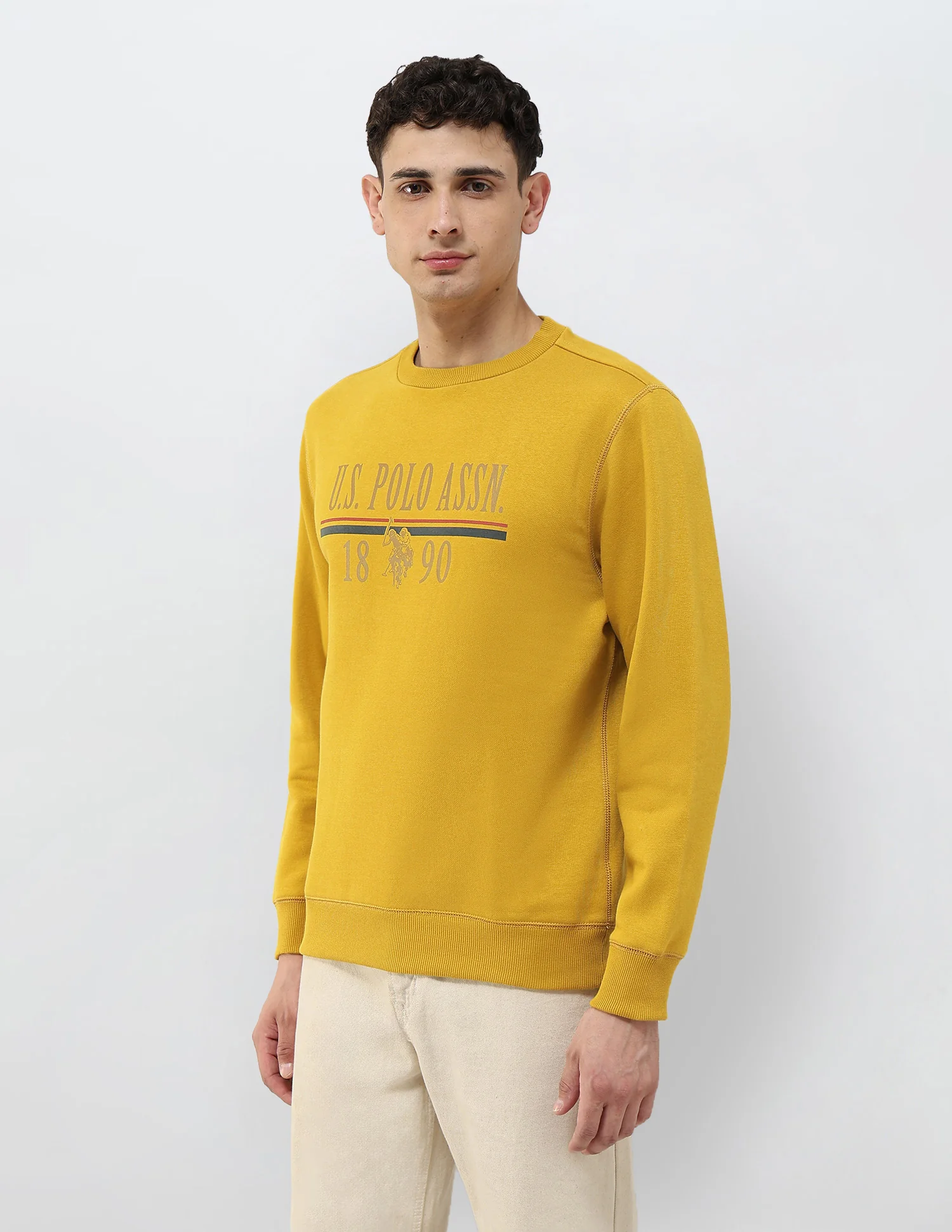 Brand Printed Regular Fit Sweatshirt - Image 4