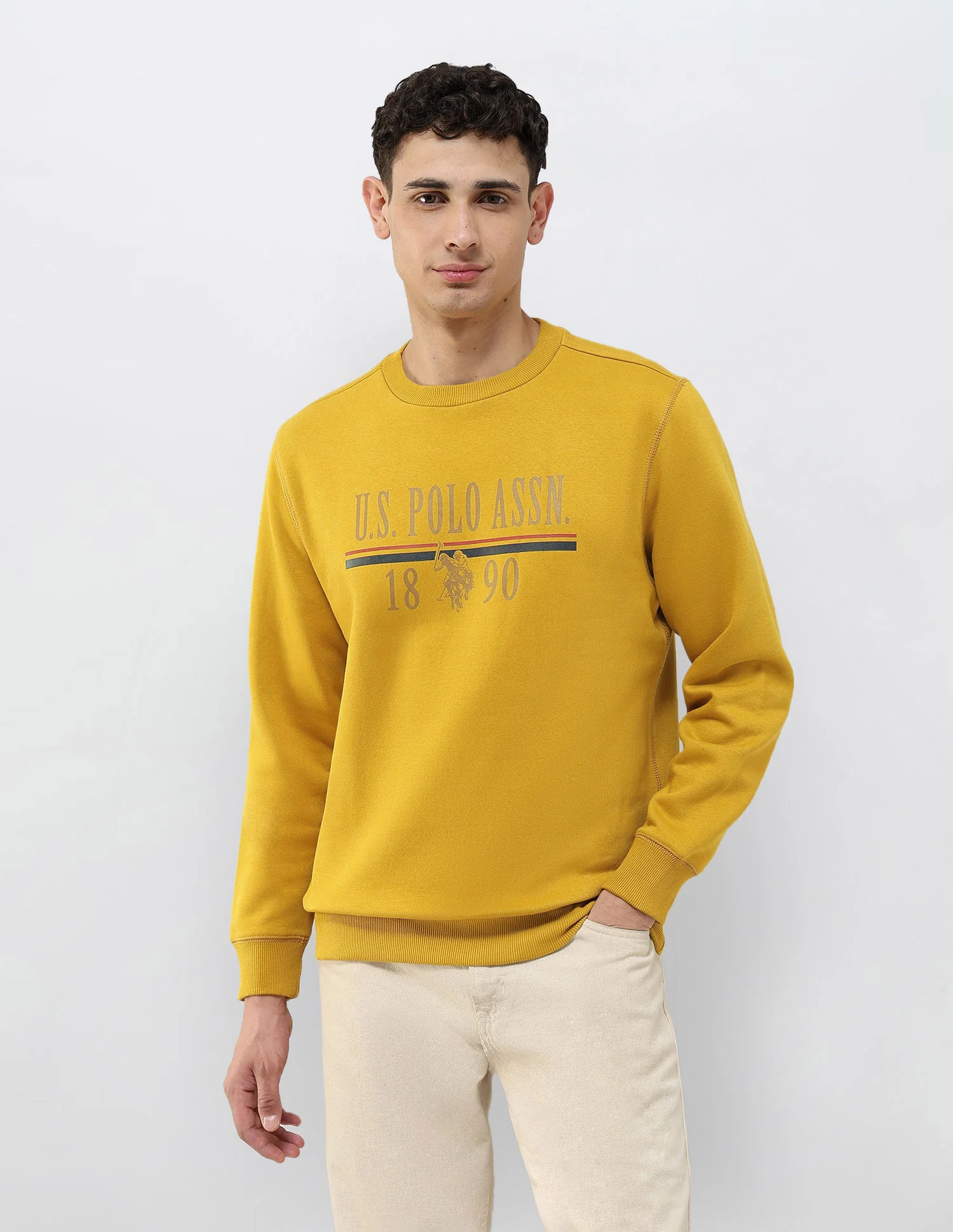 Brand Printed Regular Fit Sweatshirt - Image 6