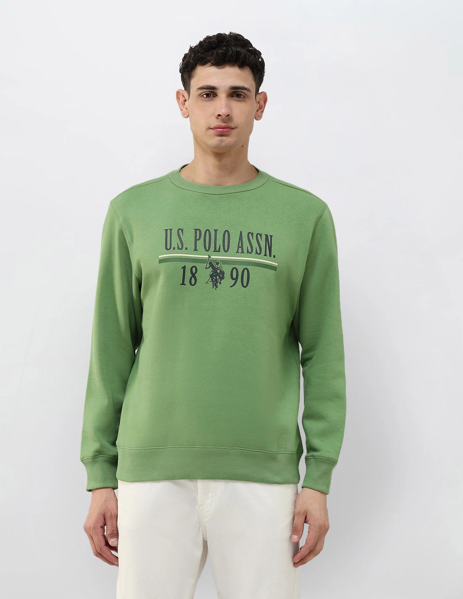 Brand Printed Regular Fit Sweatshirt - Image 6