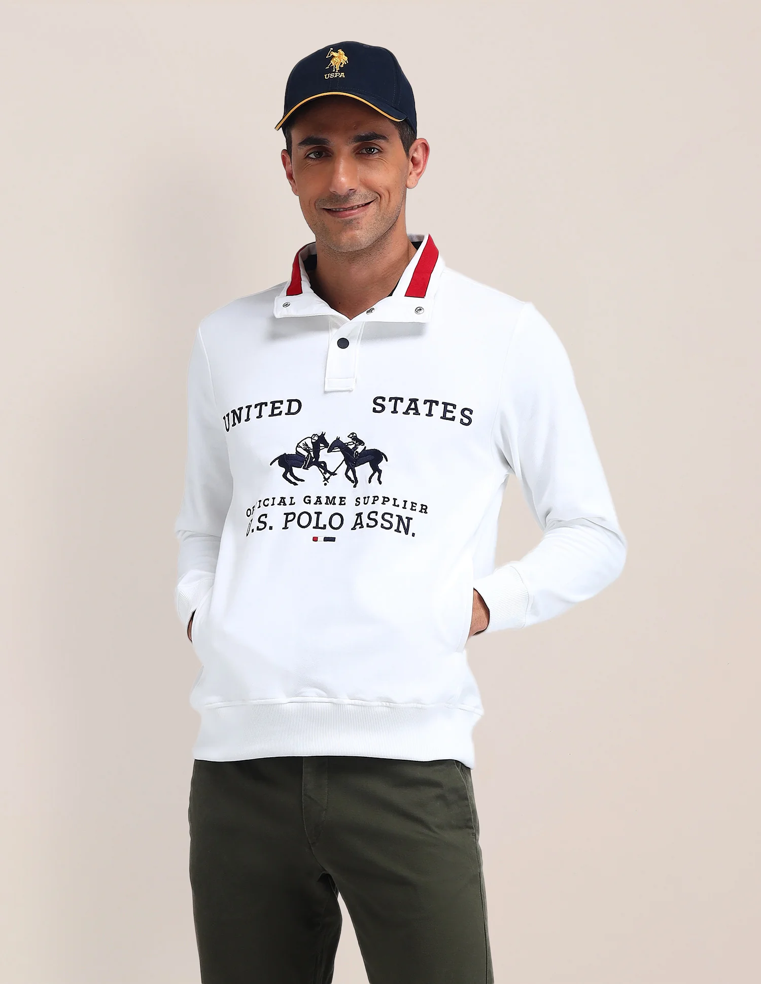 Brand Printed Regular Fit Sweatshirt