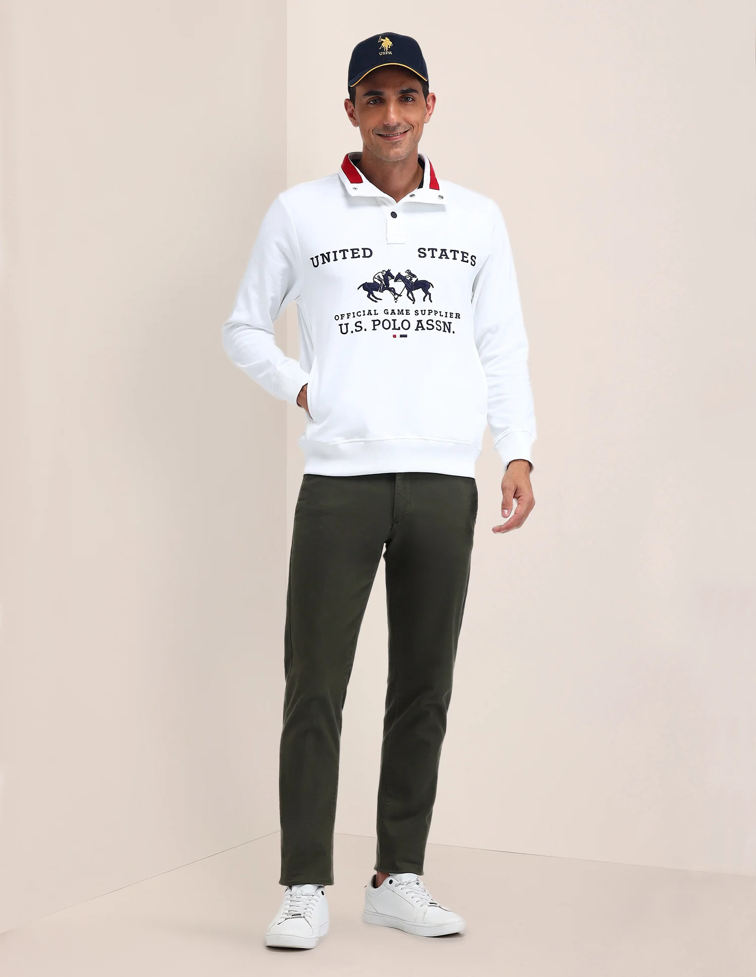 Brand Printed Regular Fit Sweatshirt - Image 3