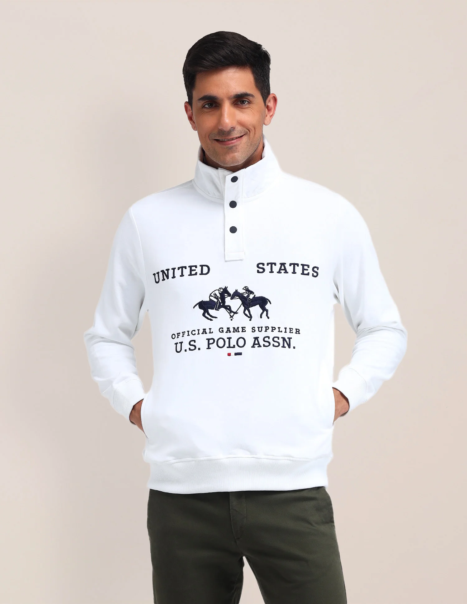 Brand Printed Regular Fit Sweatshirt - Image 6