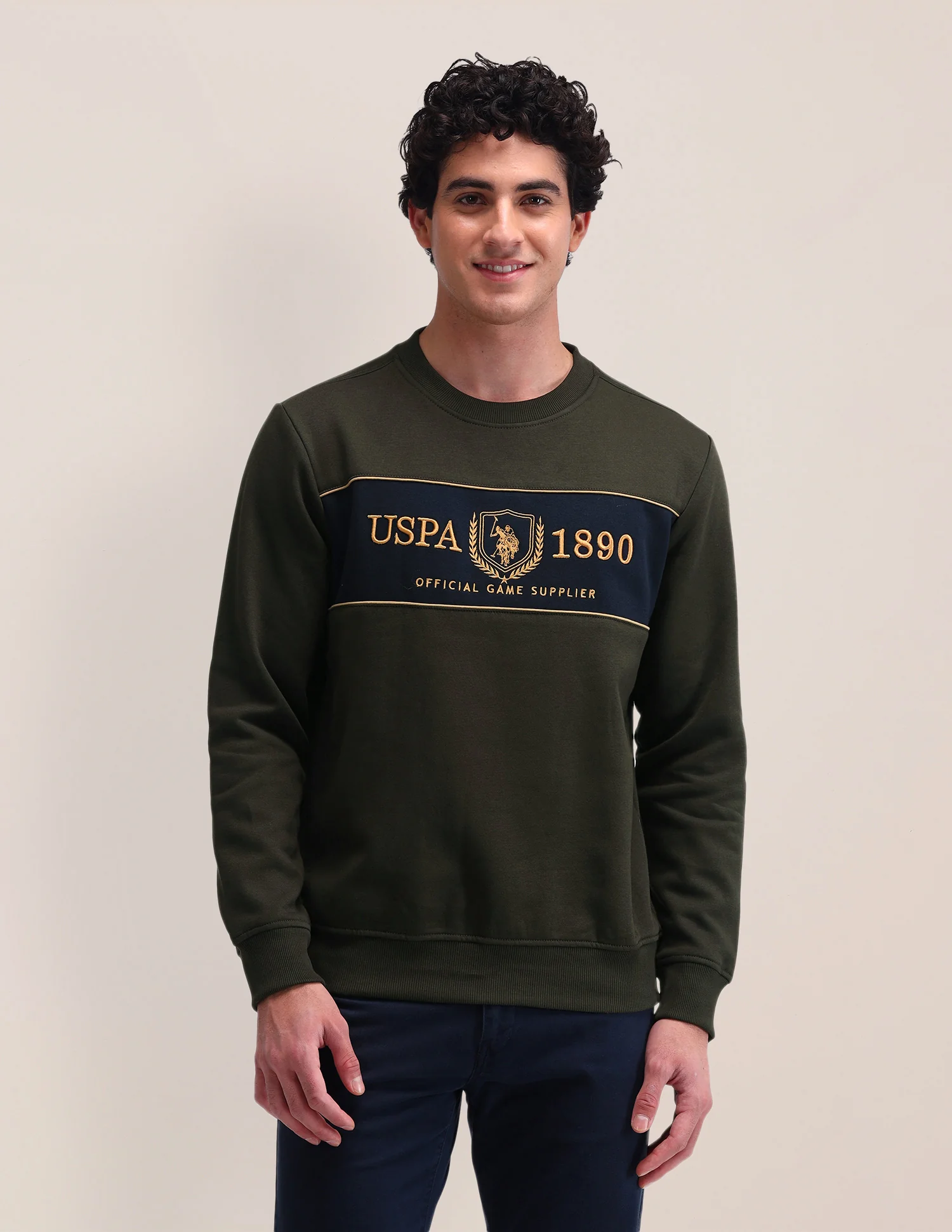 Brand Printed Regular Fit Sweatshirt - Image 6