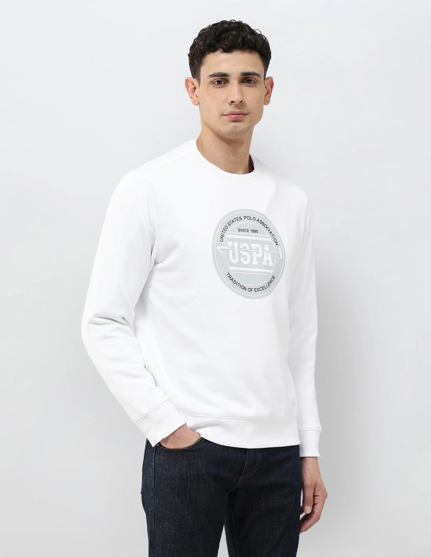 Brand Printed Regular Fit Sweatshirt - Image 4