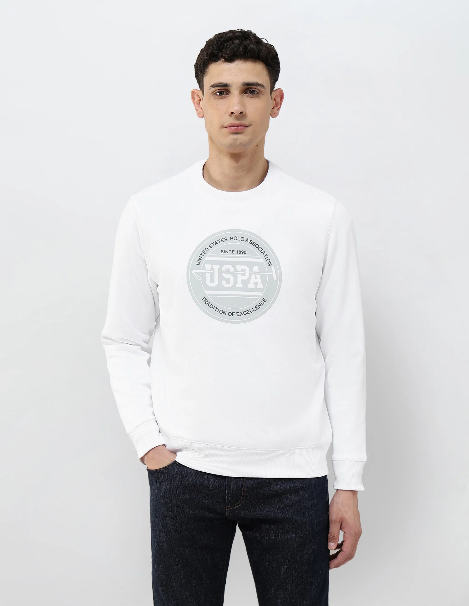 Brand Printed Regular Fit Sweatshirt - Image 6