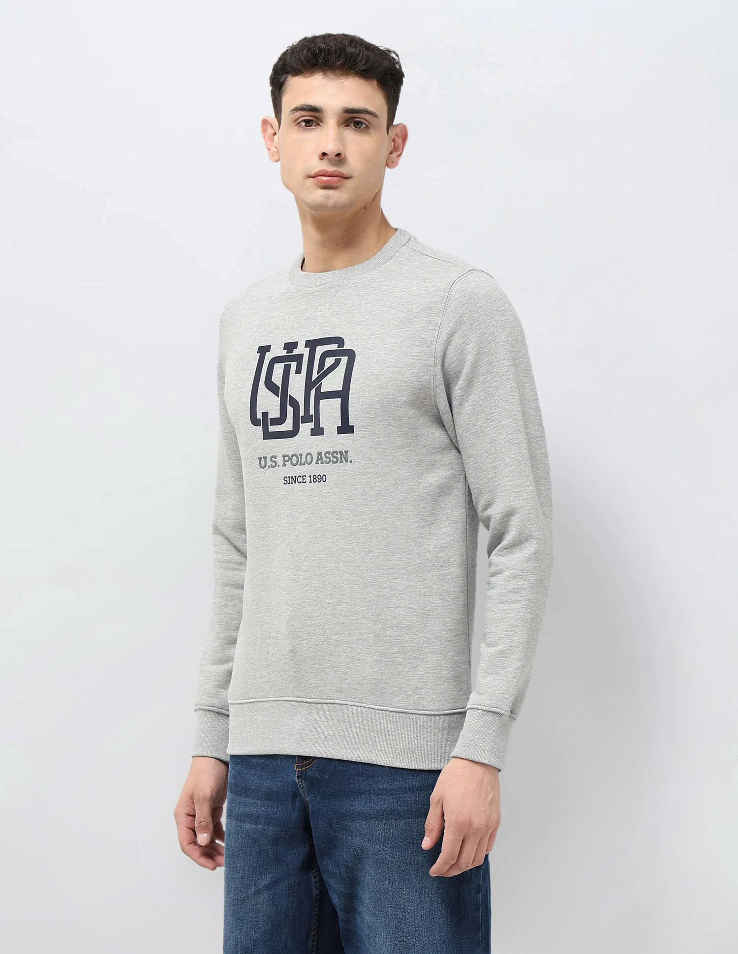 Brand Printed Regular Fit Sweatshirt - Image 4