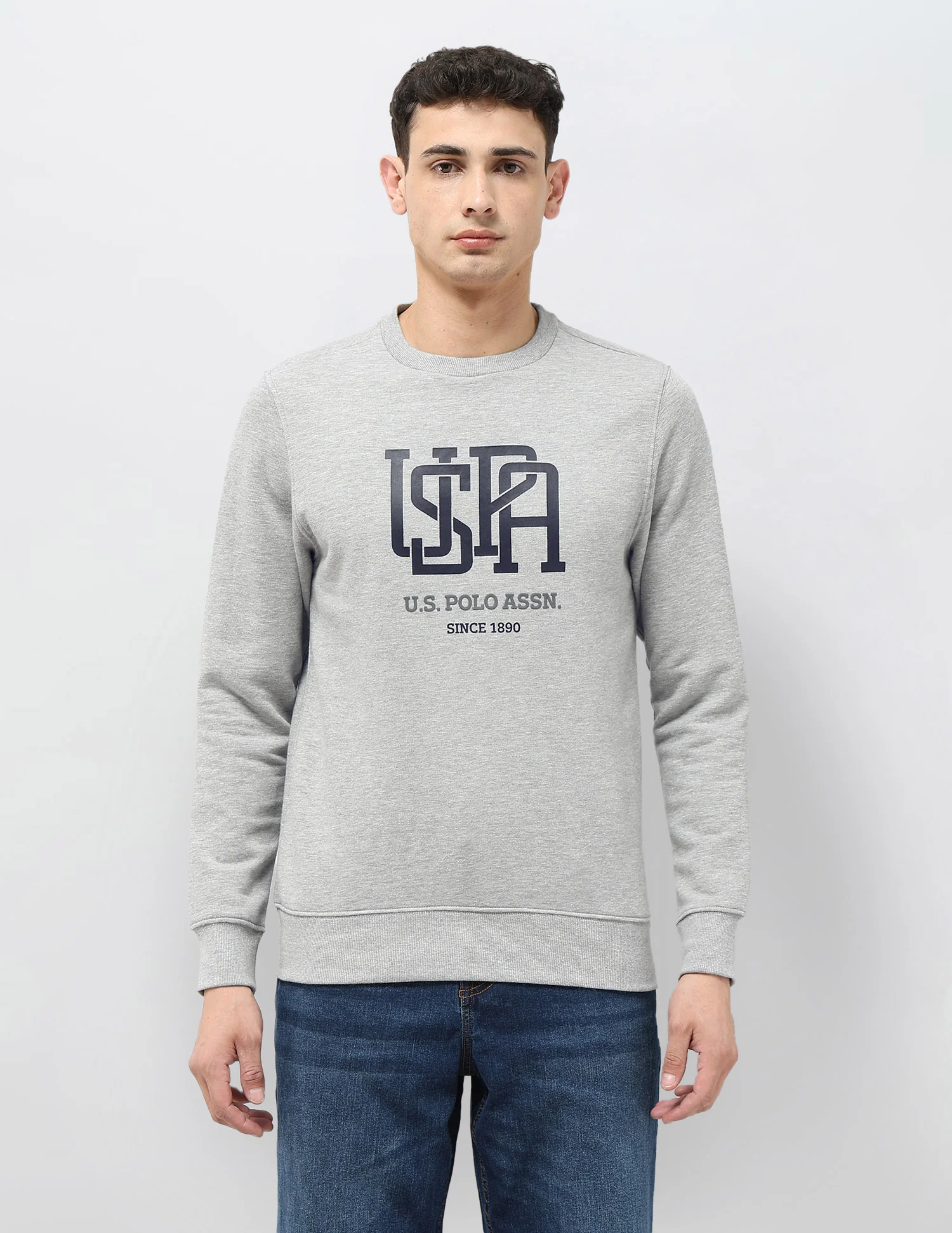 Brand Printed Regular Fit Sweatshirt - Image 6