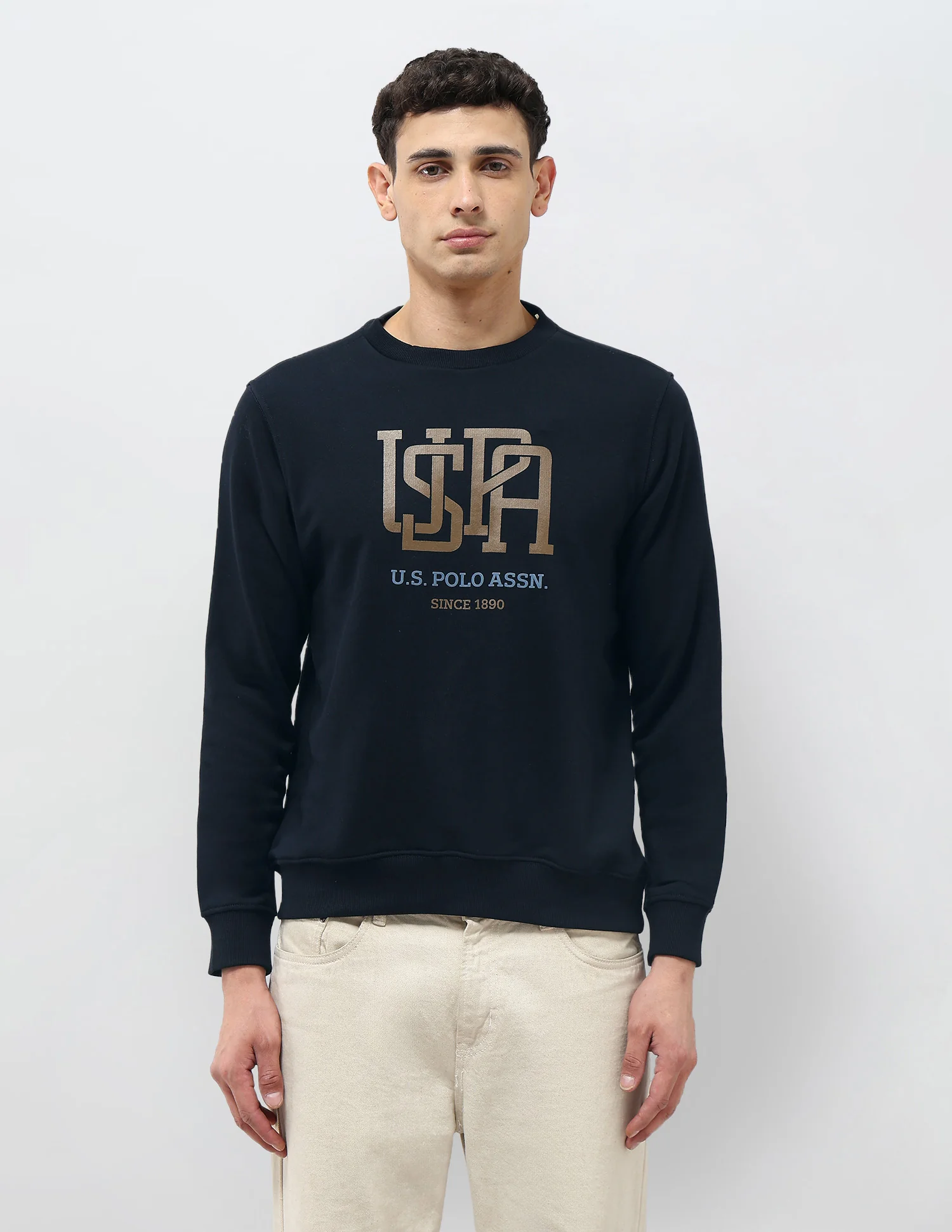 Brand Printed Regular Fit Sweatshirt - Image 6