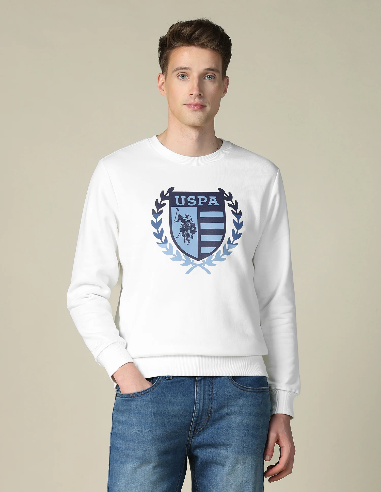 Brand Printed Regular Fit Sweatshirt - Image 6