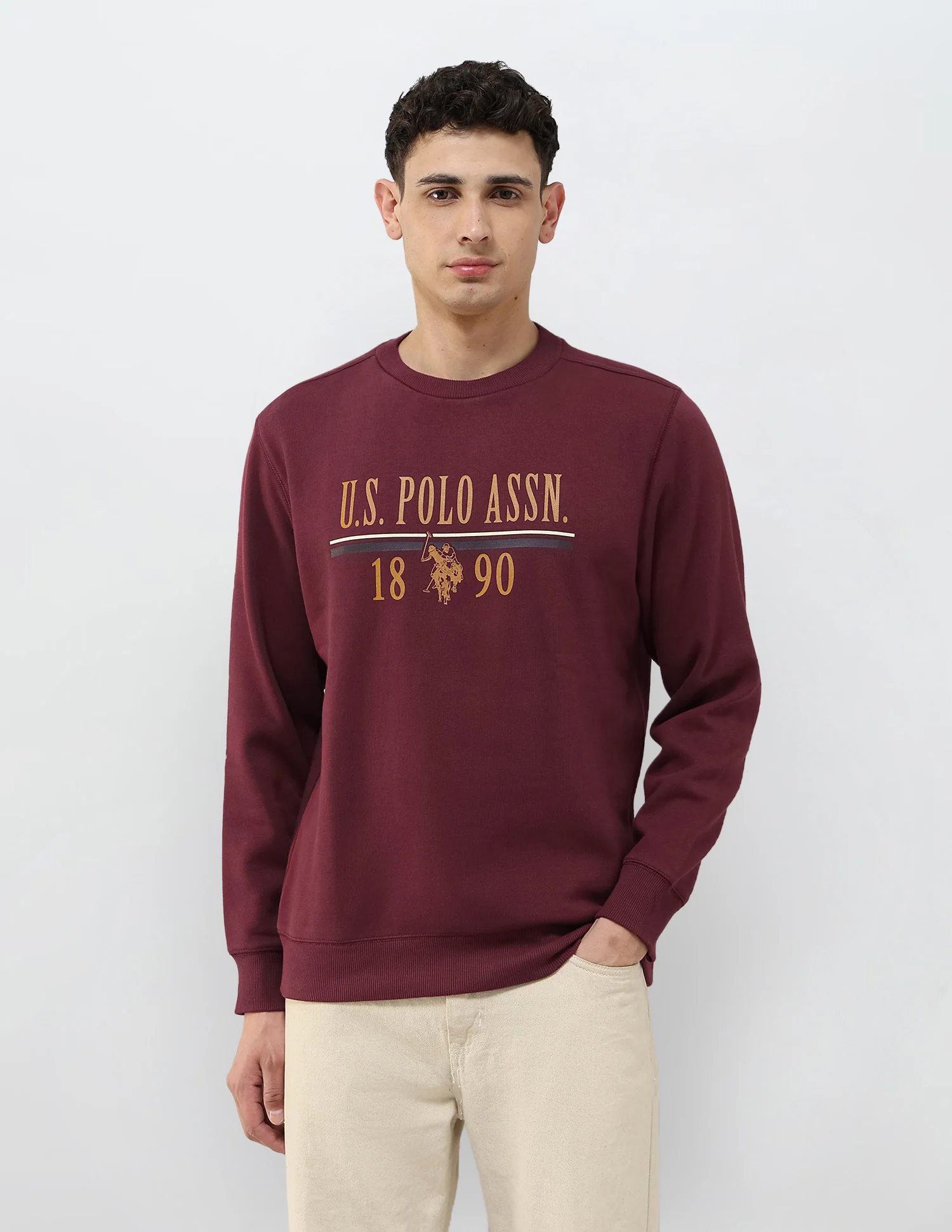 Brand Printed Regular Fit Sweatshirt - Image 6