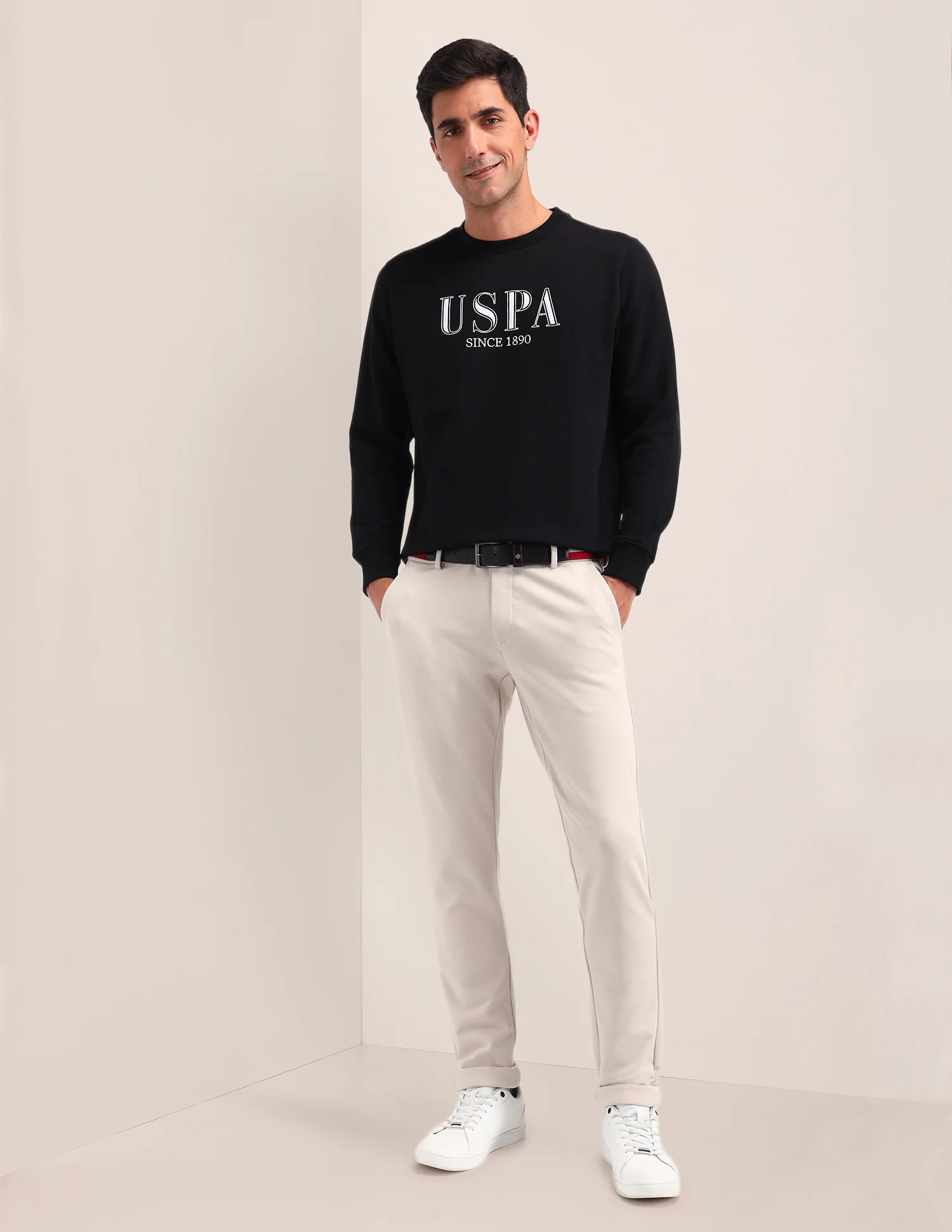 Brand Printed Regular Fit Sweatshirt - Image 3
