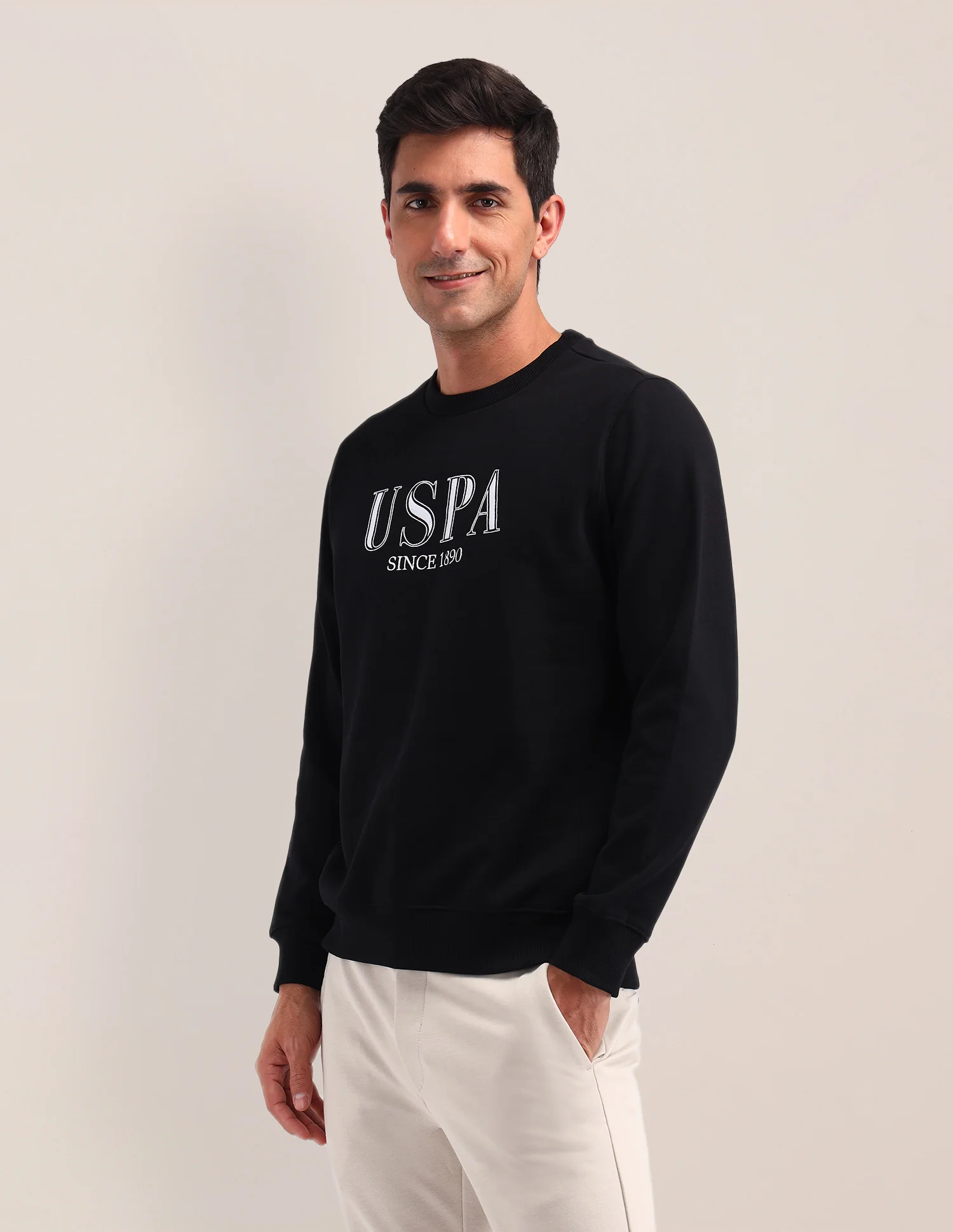 Brand Printed Regular Fit Sweatshirt - Image 4