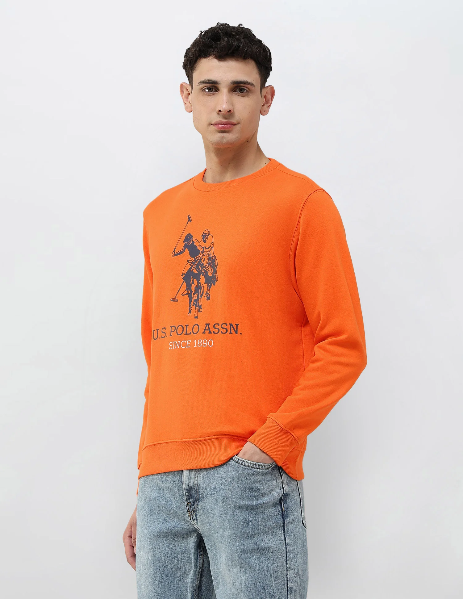 Brand Printed Regular Fit Sweatshirt - Image 4