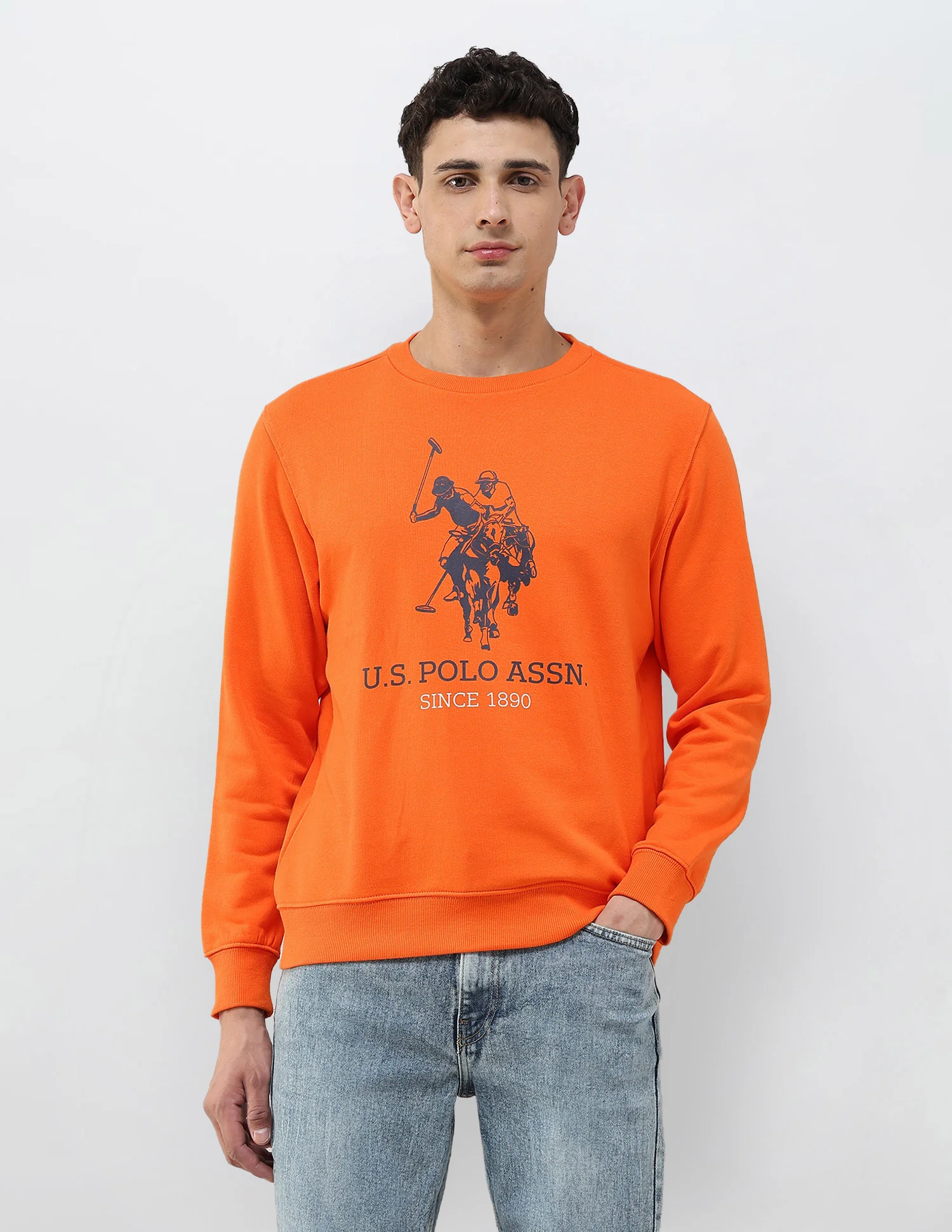 Brand Printed Regular Fit Sweatshirt - Image 6