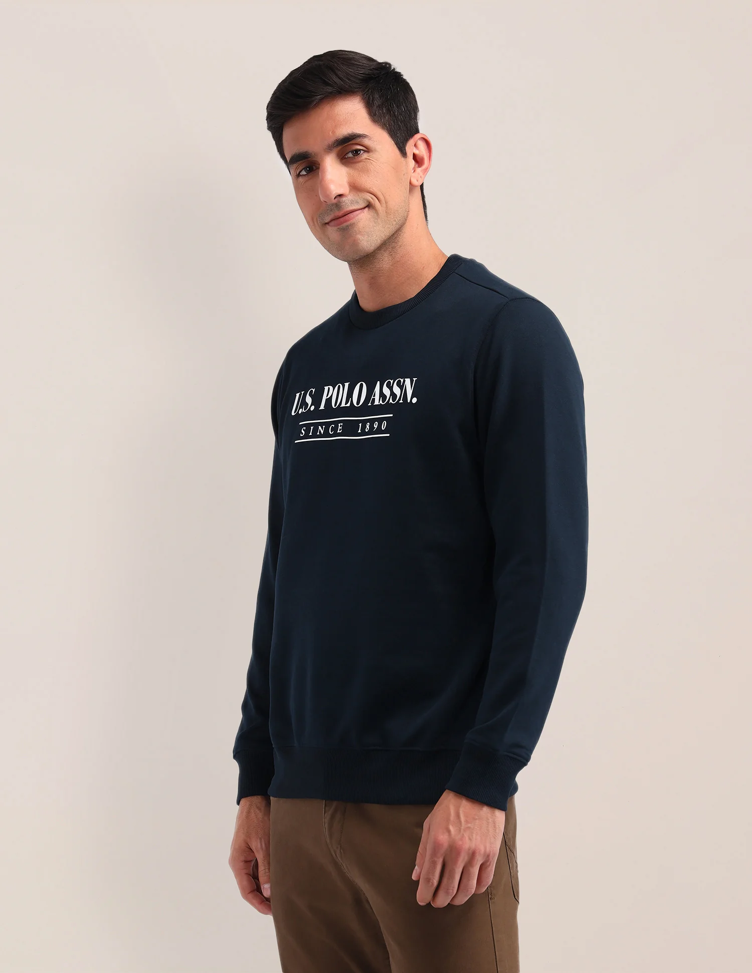 Brand Printed Regular Fit Sweatshirt - Image 4