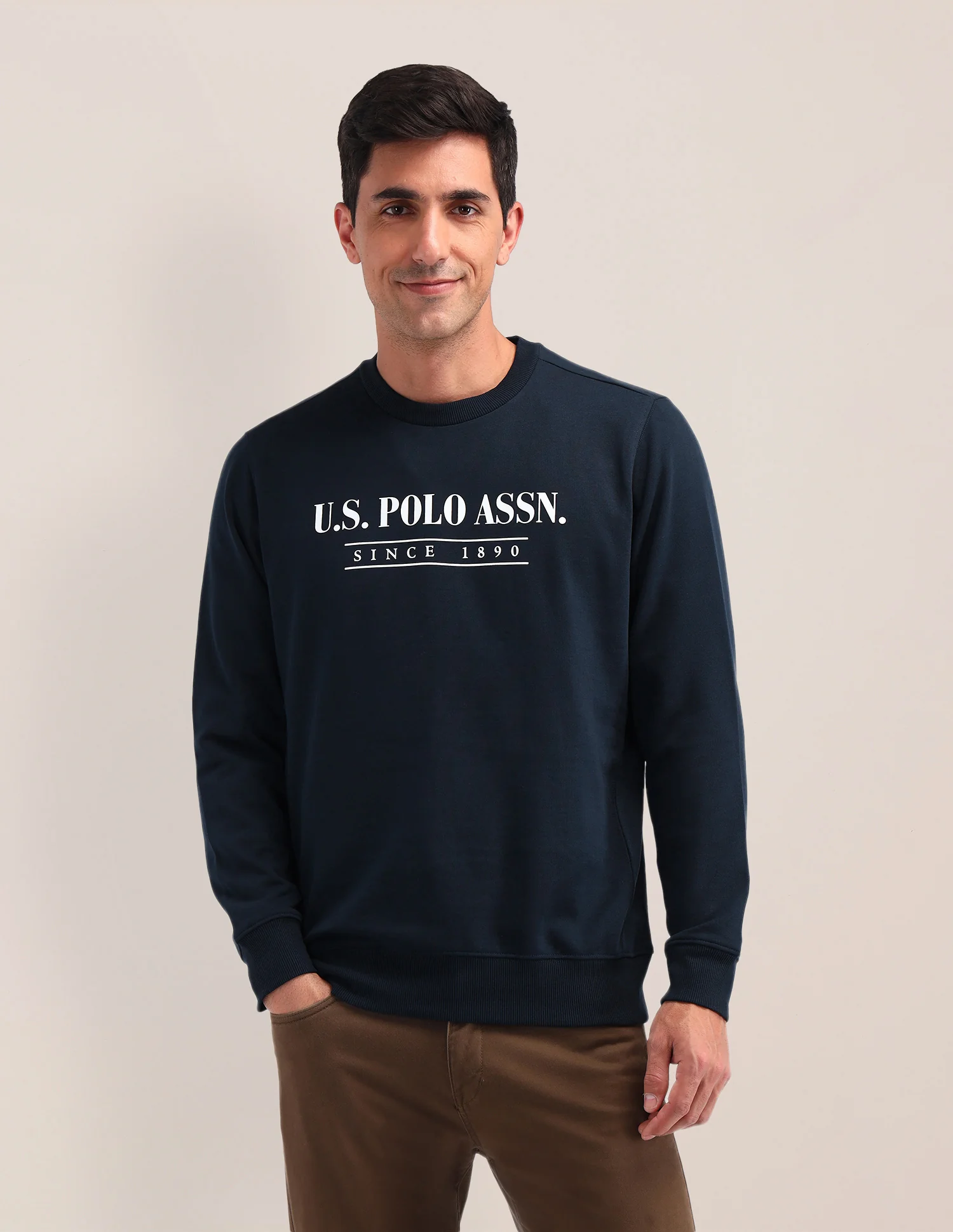 Brand Printed Regular Fit Sweatshirt - Image 6
