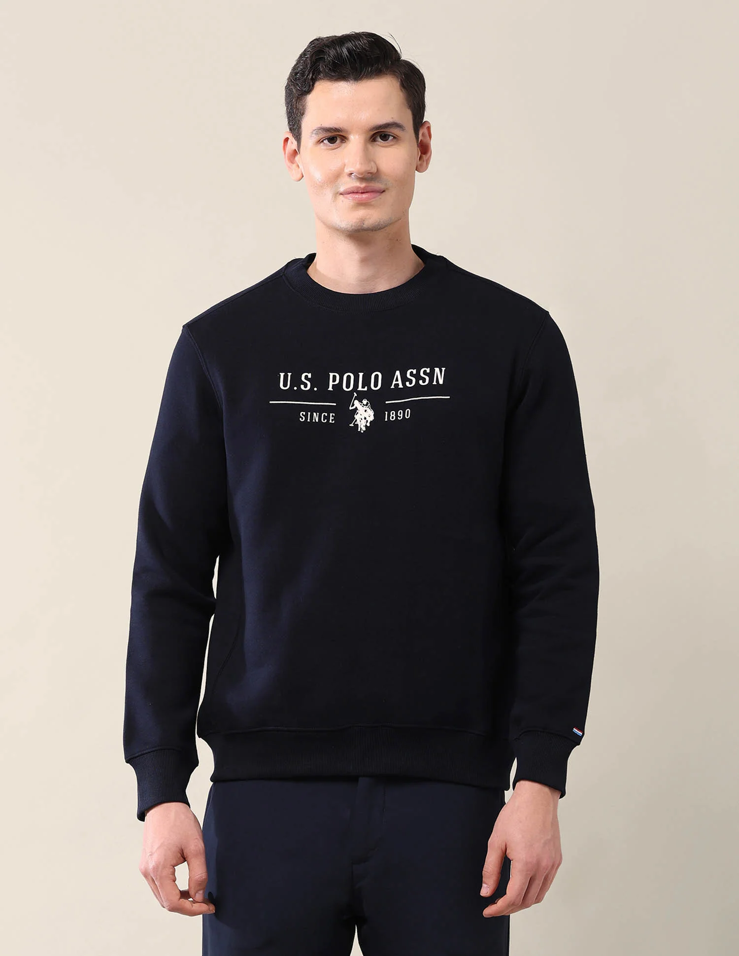 Brand Printed Regular Fit Sweatshirt - Image 6