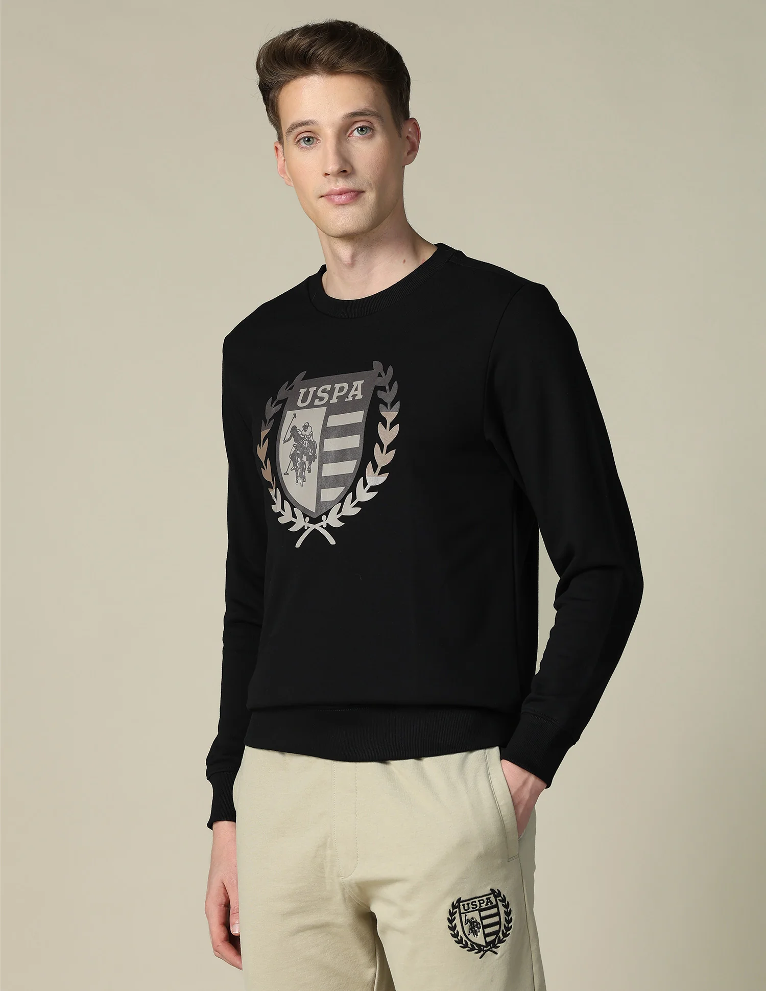Brand Printed Regular Fit Sweatshirt - Image 4