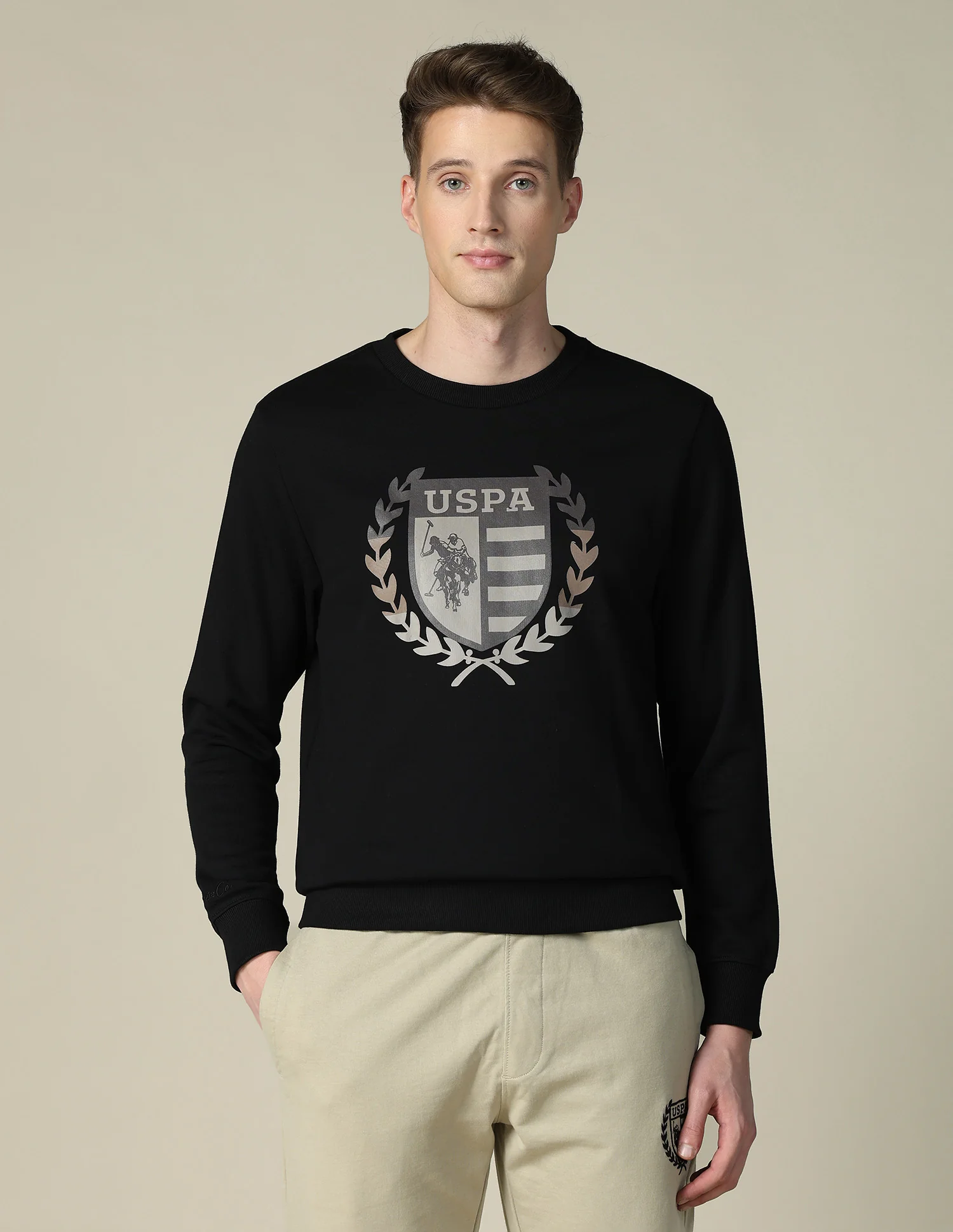 Brand Printed Regular Fit Sweatshirt - Image 6