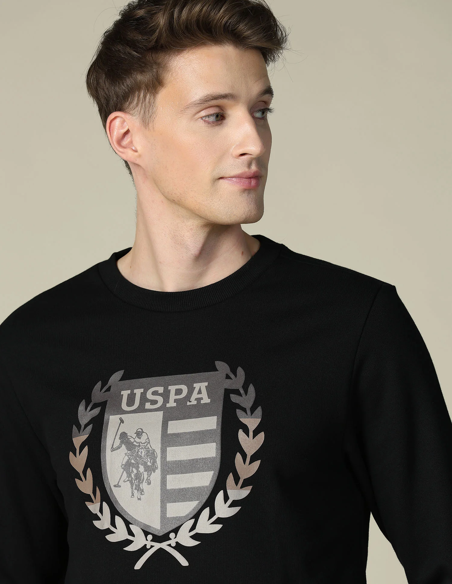 Brand Printed Regular Fit Sweatshirt - Image 7