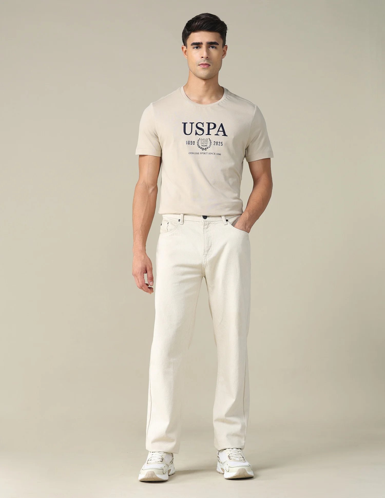 Brand Printed Regular Fit T-shirt - Image 3