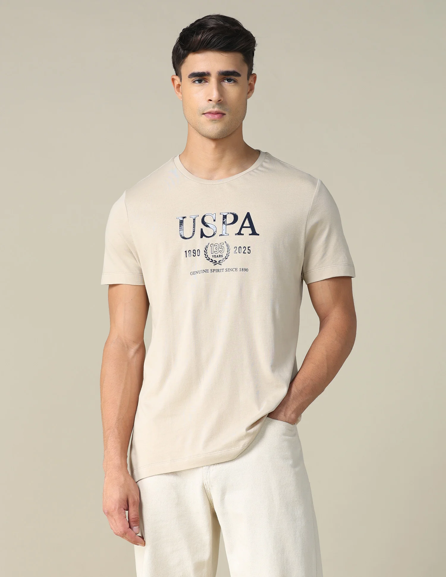 Brand Printed Regular Fit T-shirt - Image 6