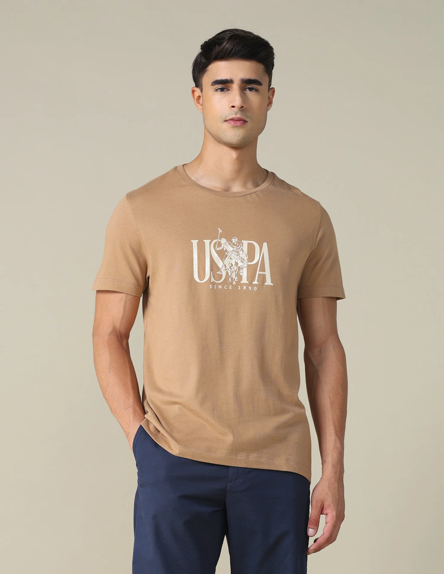 Brand Printed Regular Fit T-shirt - Image 6