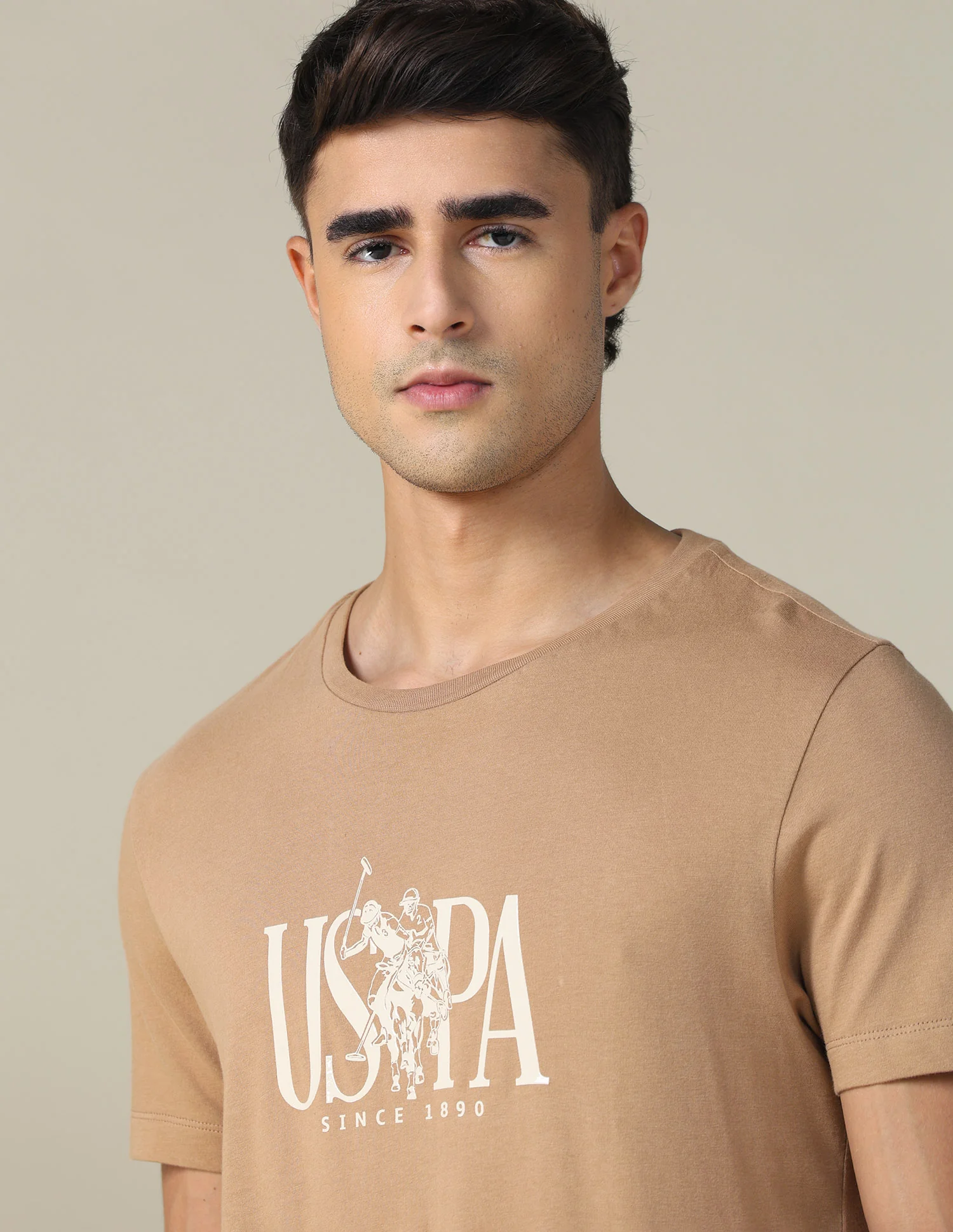 Brand Printed Regular Fit T-shirt - Image 7