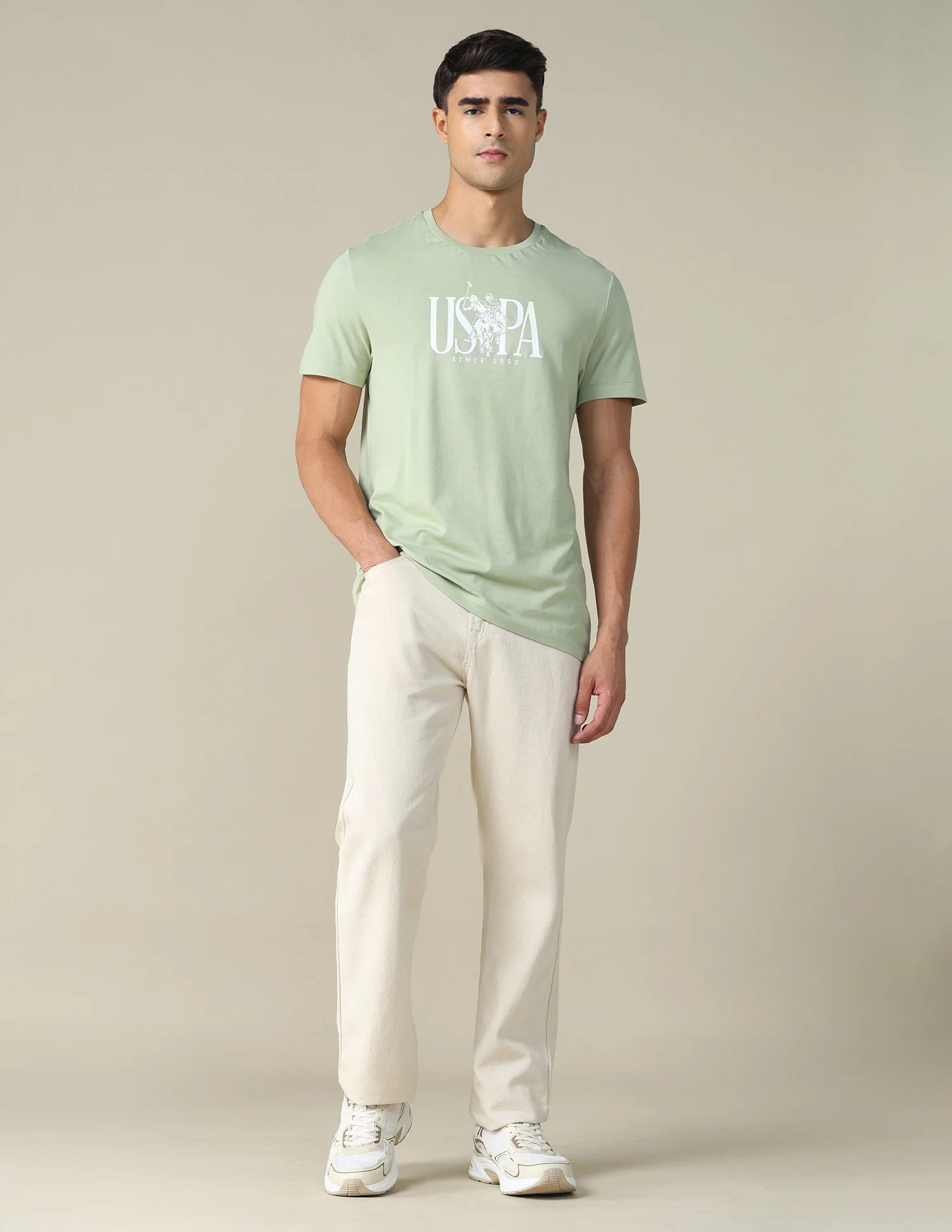Brand Printed Regular Fit T-shirt - Image 3