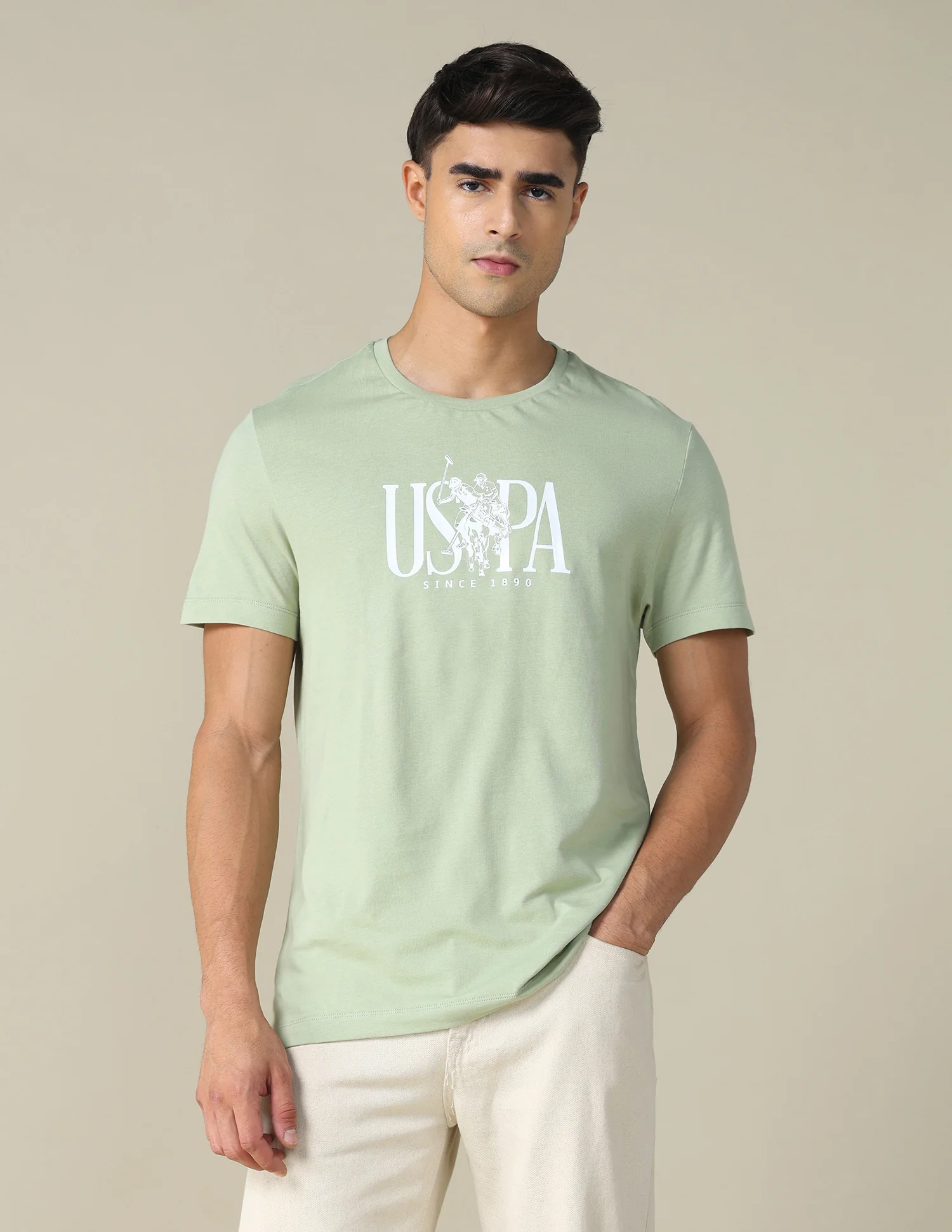 Brand Printed Regular Fit T-shirt - Image 6