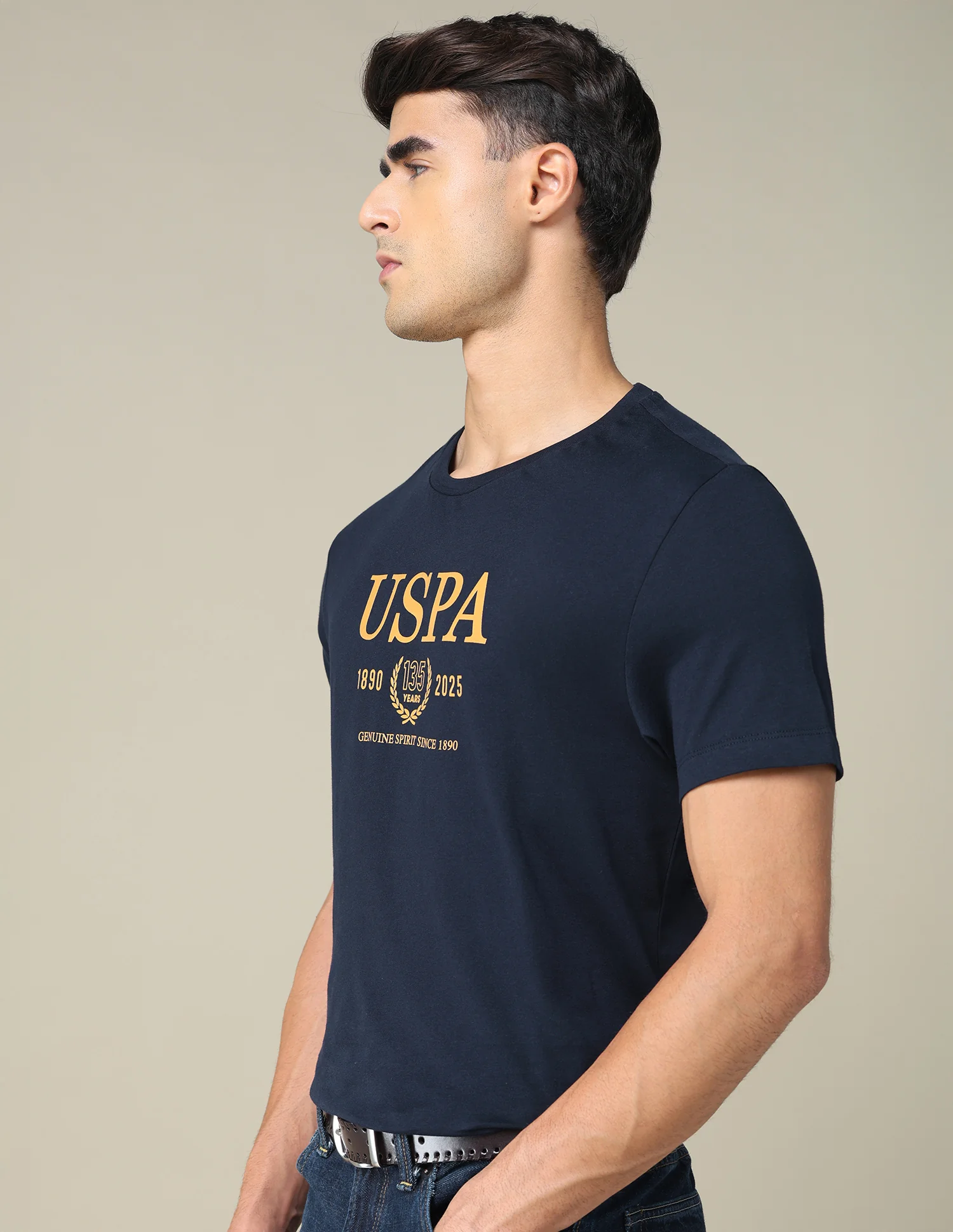 Brand Printed Regular Fit T-shirt